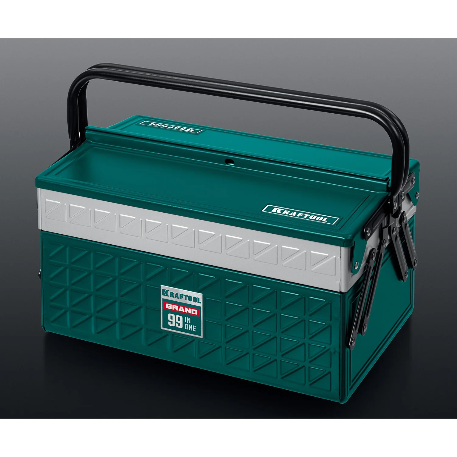 Универсальный набор инструмента KRAFTOOL GRAND-99, 99 предм., (1/2″+1/4″) (27978-H99)