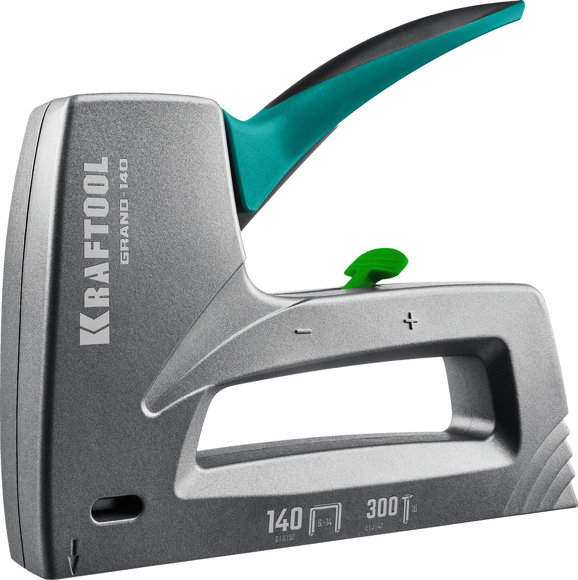 Степлер KRAFTOOL GRAND-140, тип 140 (G/11/57) 20GA (6 - 14 мм)/300 (16), алюминиевый рессорный (3194)