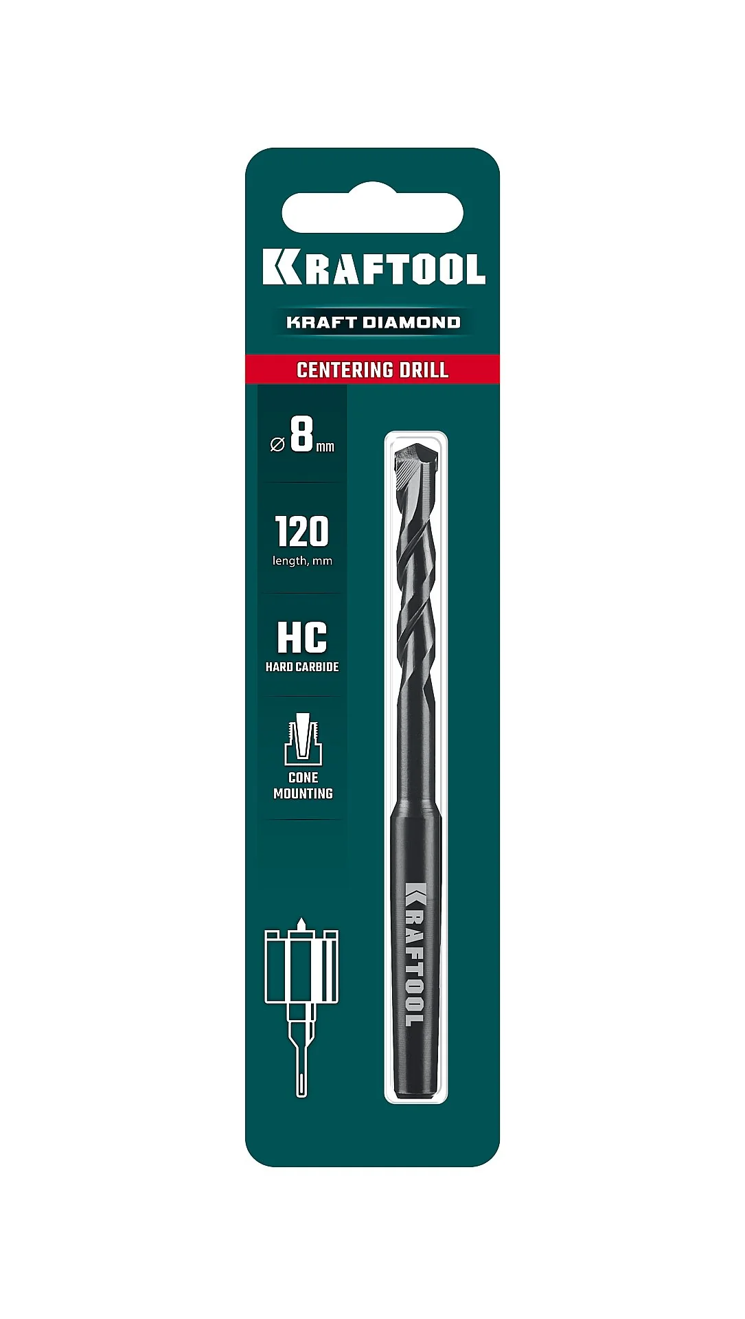 Центрирующее сверло KRAFTOOL 29824-08 d 8 мм