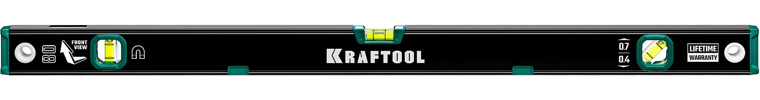 Уровень магнитный KRAFTOOL 800 мм, усиленный профиль, с зеркальным глазком (34785-80)