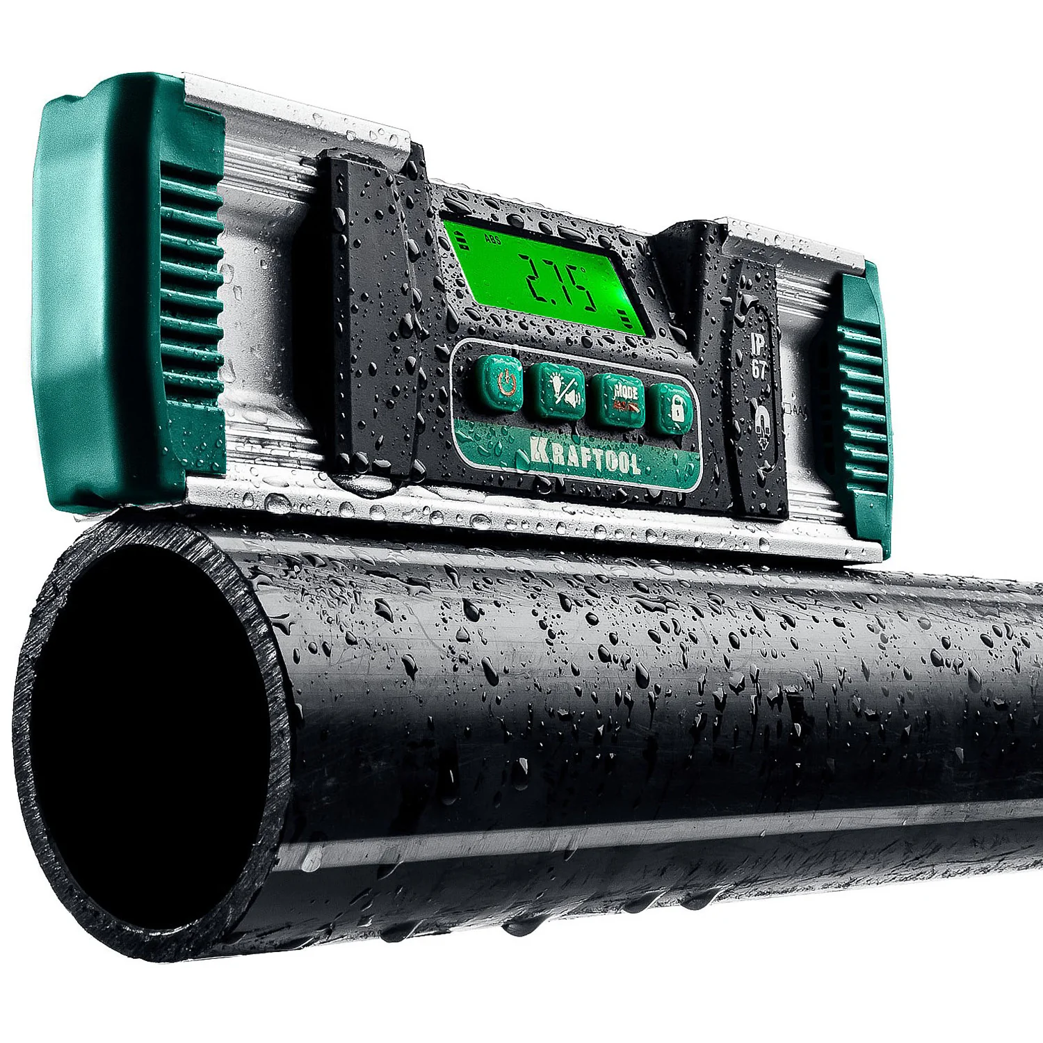 Уровень-уклономер электронный KRAFTOOL 0 - 360°, точность 0.05°, HOLD, IP67 (34686)