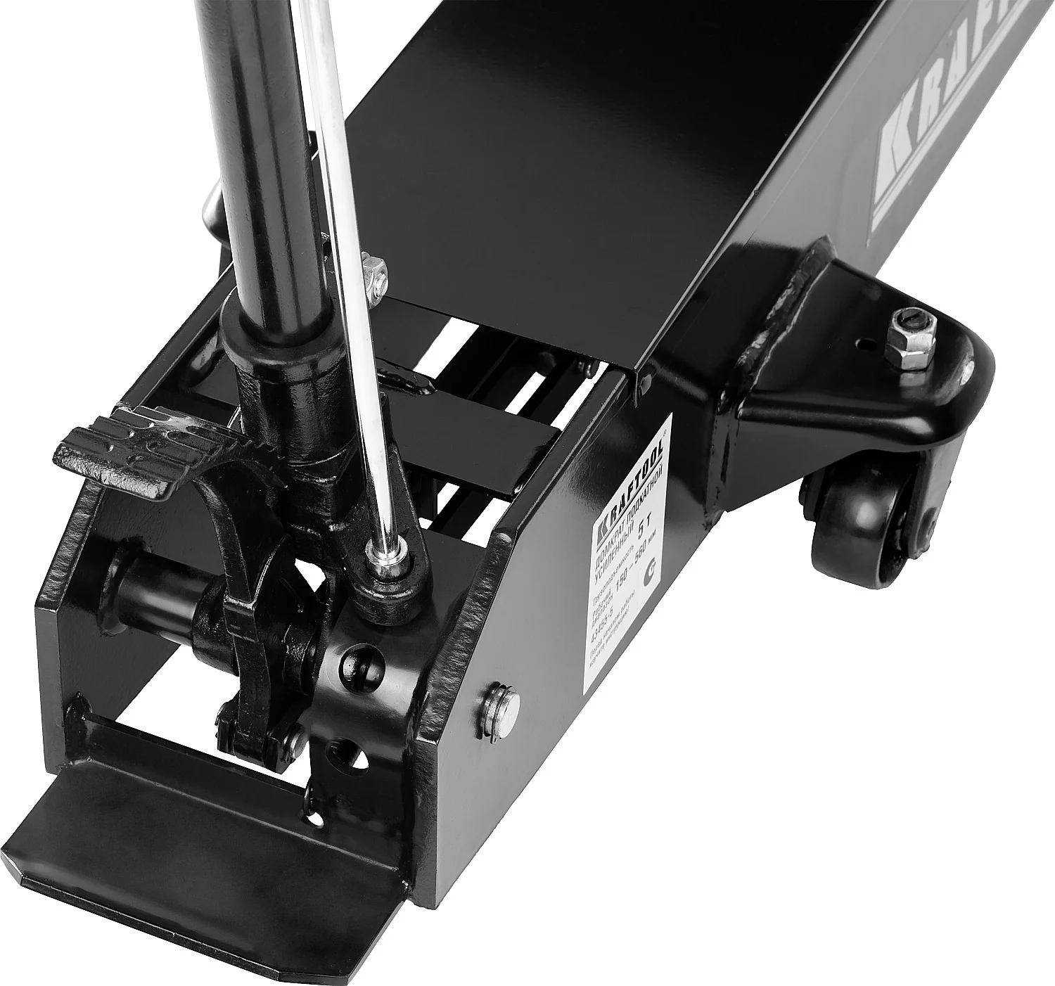 Домкрат подкатной KRAFTOOL 5 т, 150 - 560 мм, для тяжелой техники (43455-5)