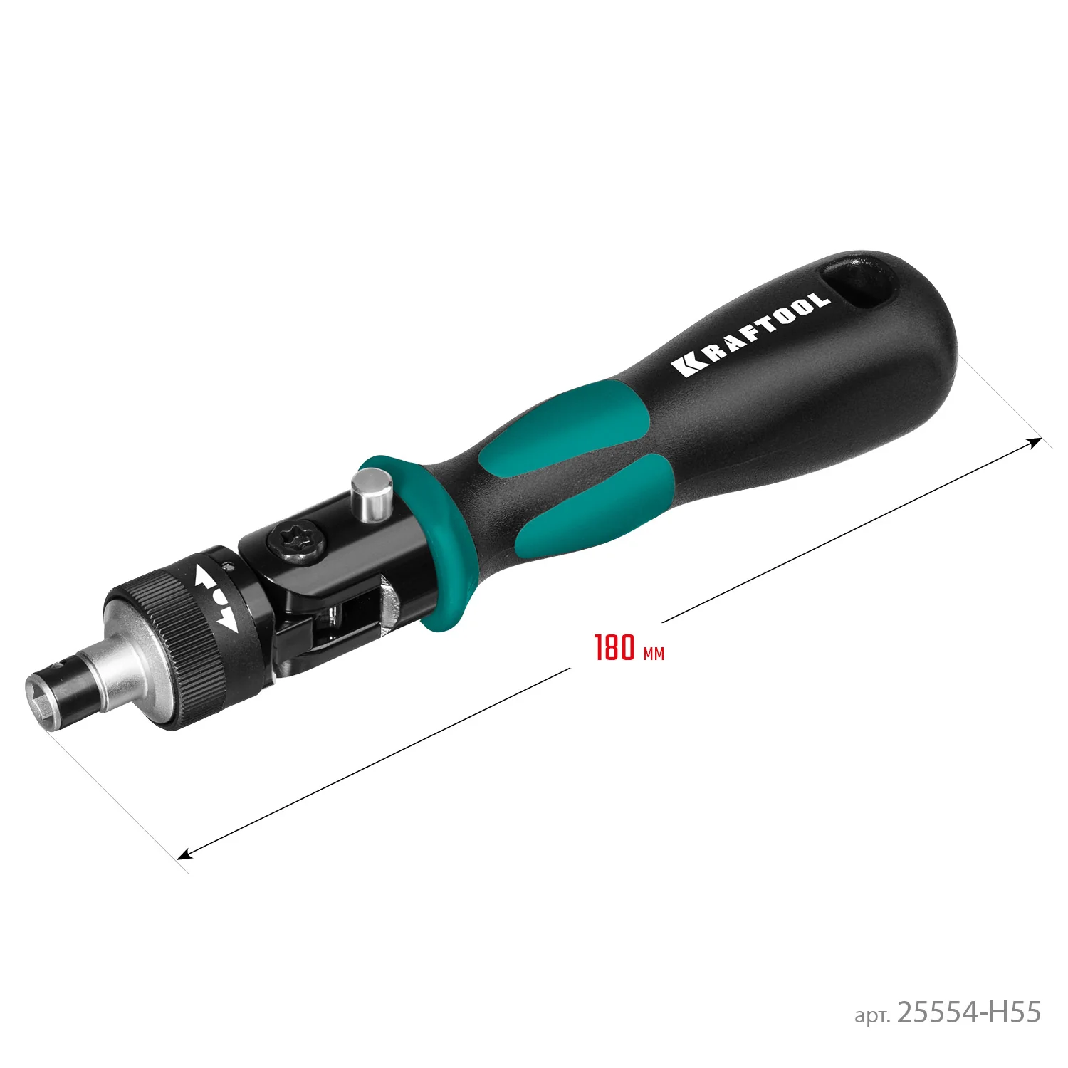Реверсивная отвертка с насадками KRAFTOOL Expert-55, 55 предм. (25554-H55)