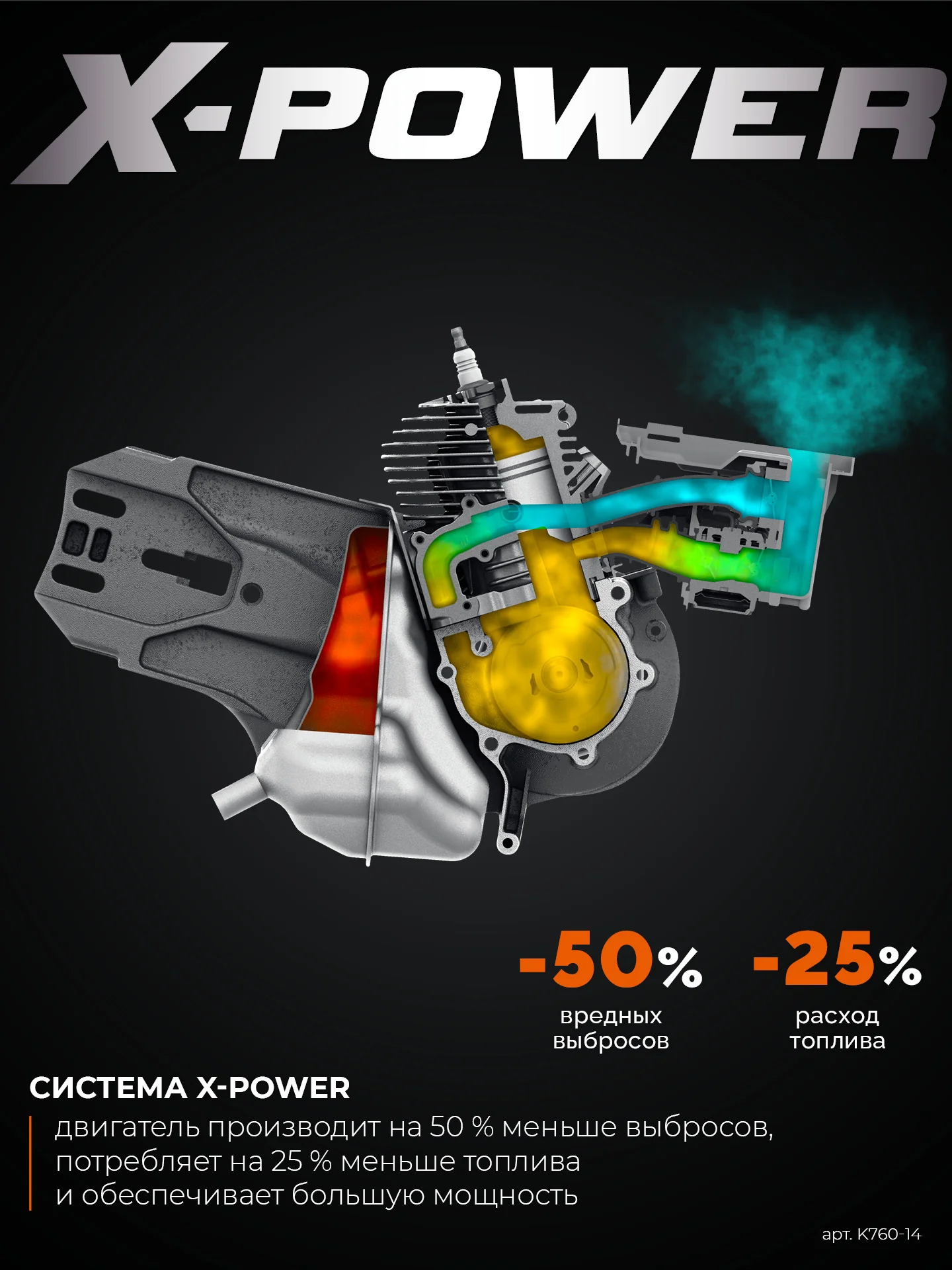 Бензорез по металлу (рельсорез) KRAFTOOL K760-14 3700 Вт, 350 мм, без диска