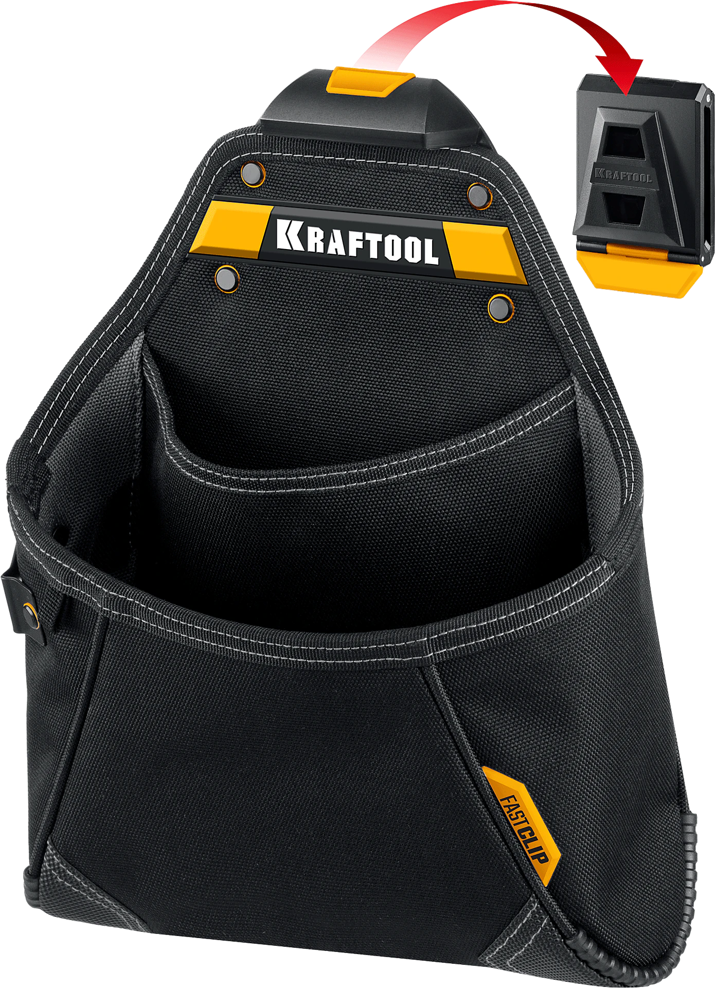 Поясная сумка KRAFTOOL KP-12, с быстросъёмным креплением FastClip, 260 х 340 мм (38774) Поясная сумка KRAFTOOL KP-12, с быстросъёмным креплением FastClip, 260 х 340 мм (38774)