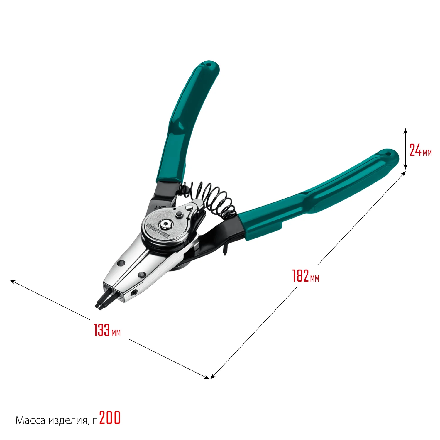 Съемник стопорных колец KRAFTOOL Universal 8-in-1, внешний/внутренний (22813)