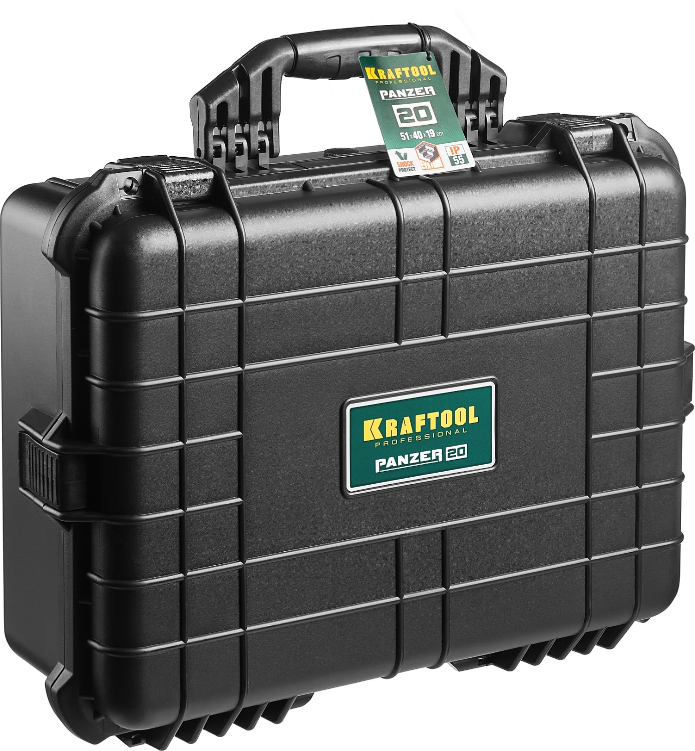 Ящик KRAFTOOL PANZER-20, 510 х 400 х 190 мм, (20″), IP55, ударопрочный пластиковый (38251-20) Ящик KRAFTOOL PANZER-20, 510 х 400 х 190 мм, (20″), IP55, ударопрочный пластиковый (38251-20)
