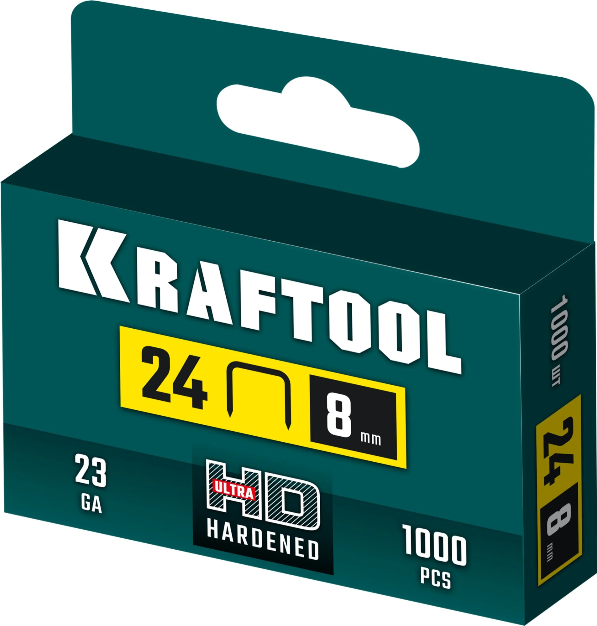 Скобы KRAFTOOL тип 24, 8 мм, калибр 23GA, 1000 шт (31724-08)