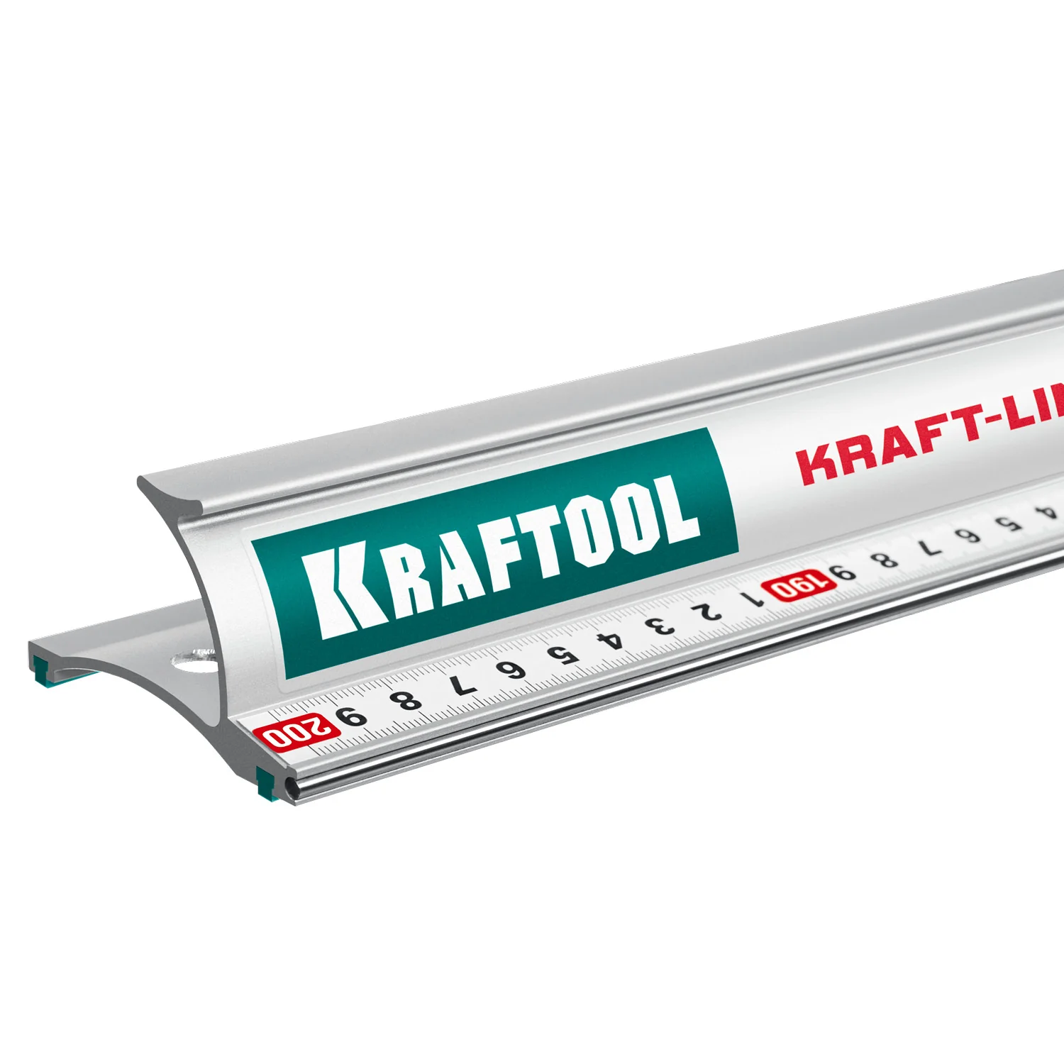Линейка алюминиевая усиленная KRAFTOOL 2.0 м, со стальной направляющей (34275-200)