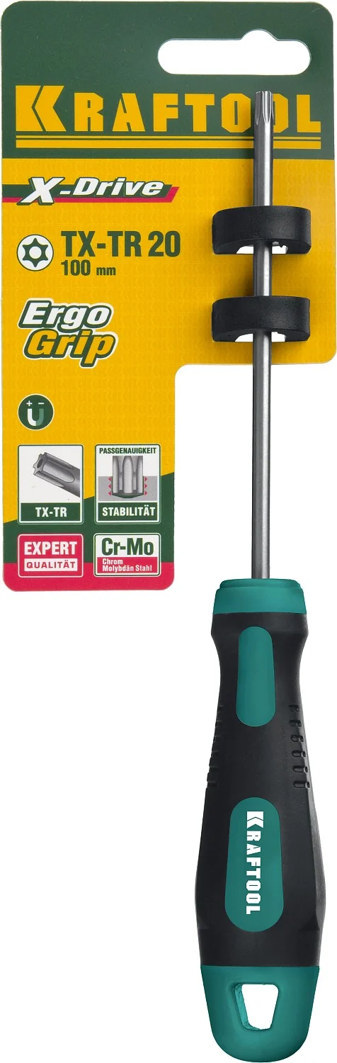 Отвертка KRAFTOOL Х-Drive, TX HOLE20 x 100 (250077-20-100)