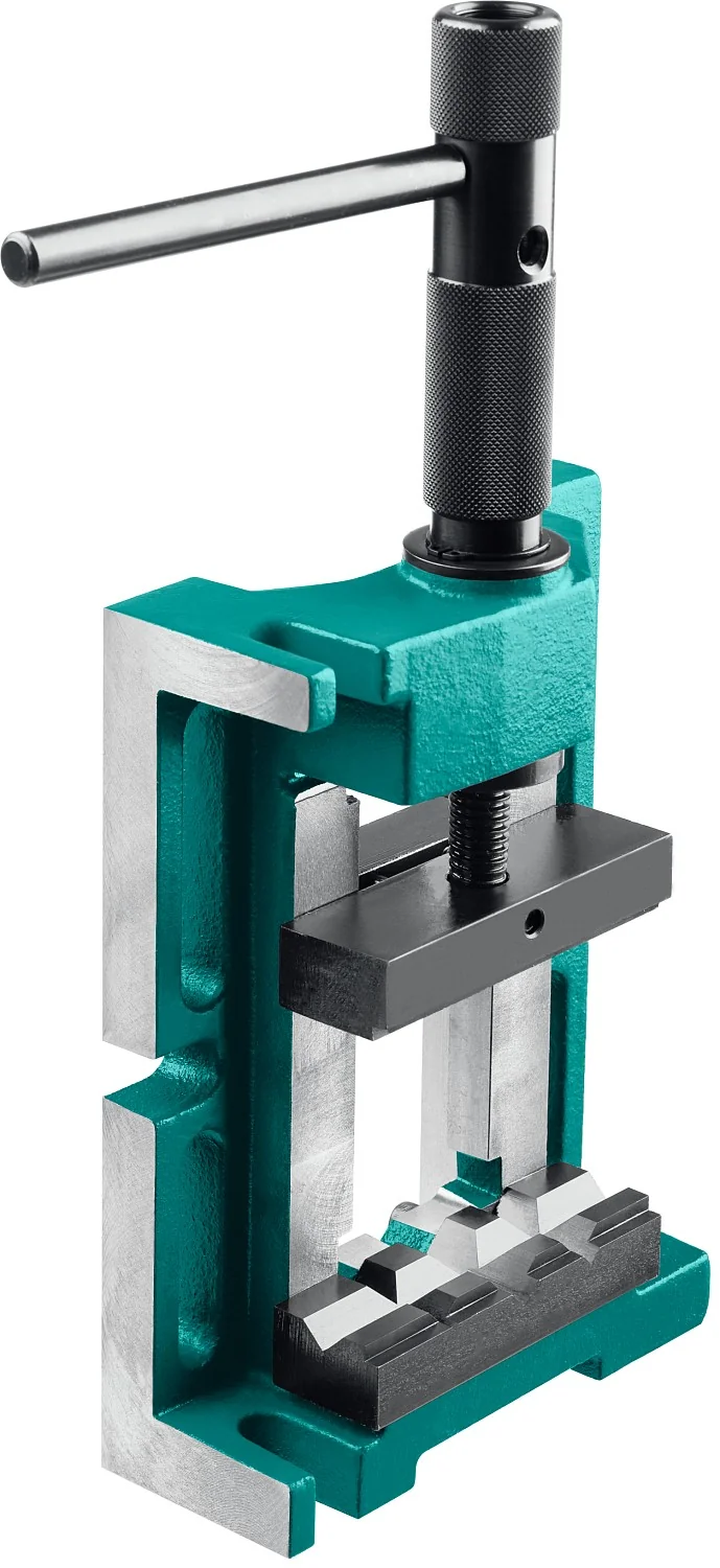 Трехсторонние, станочные сверлильные тиски KRAFTOOL 100 мм (32716-100)