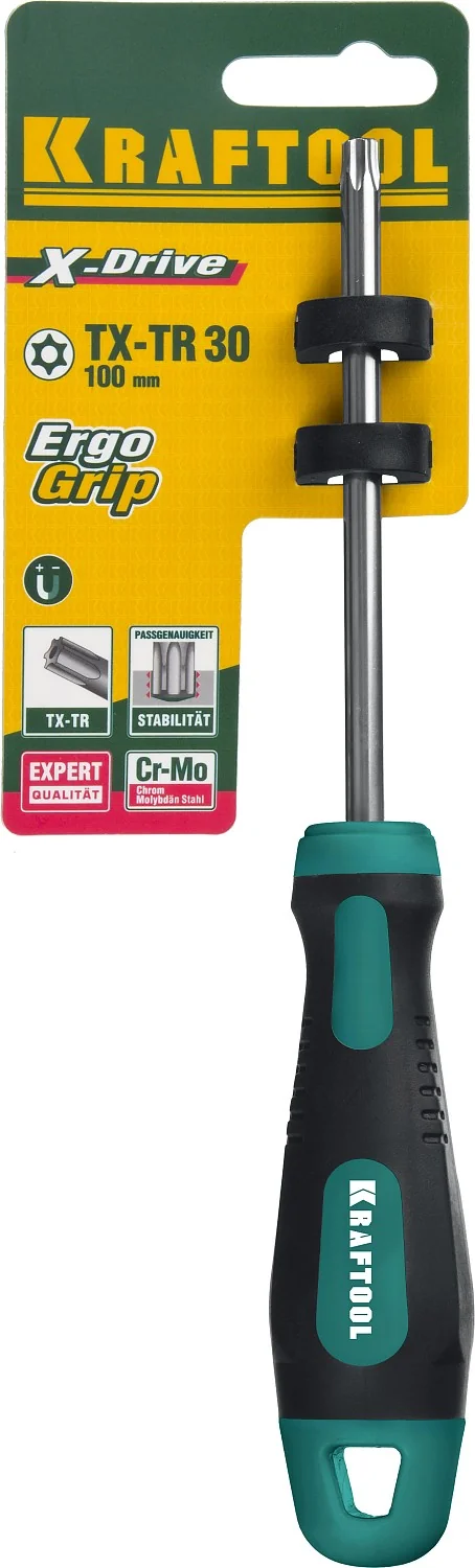 Отвертка KRAFTOOL Х-Drive, TX HOLE30 x 100 (250077-30-100)