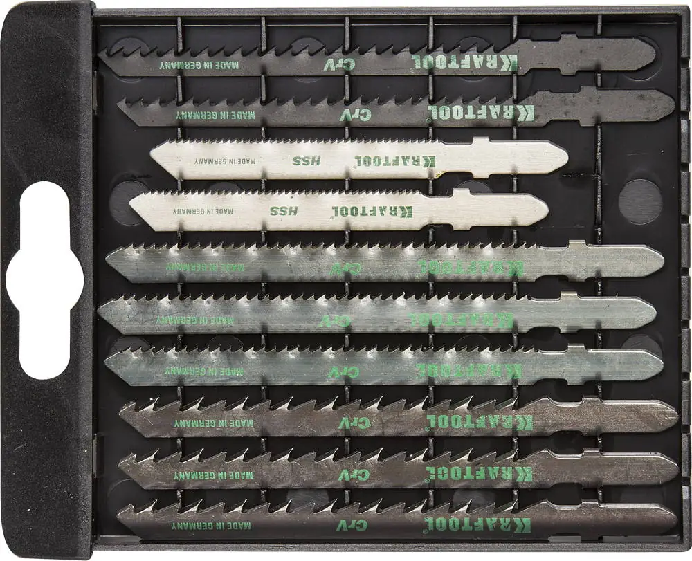 Набор полотен KRAFTOOL 159590-H10 EU-хвост., по дереву и металлу, 10 шт