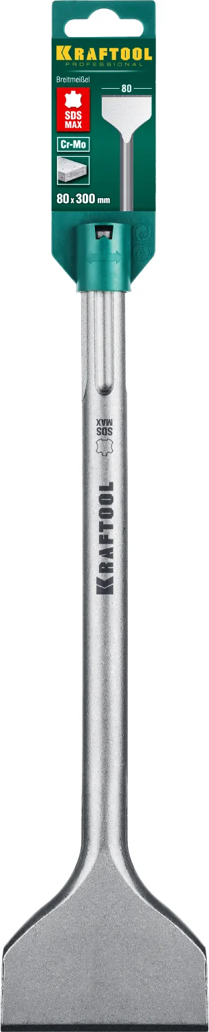 Плоское широкое зубило KRAFTOOL 29335-80-300 ALLIGATOR, 80 х 300 мм, SDS-max