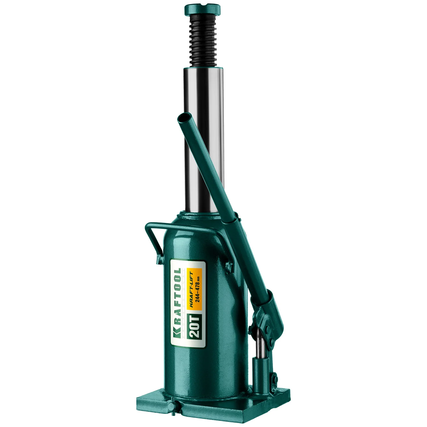 Домкрат гидравлический бутылочный KRAFTOOL 20 т, 244 - 478 мм (43462-20)