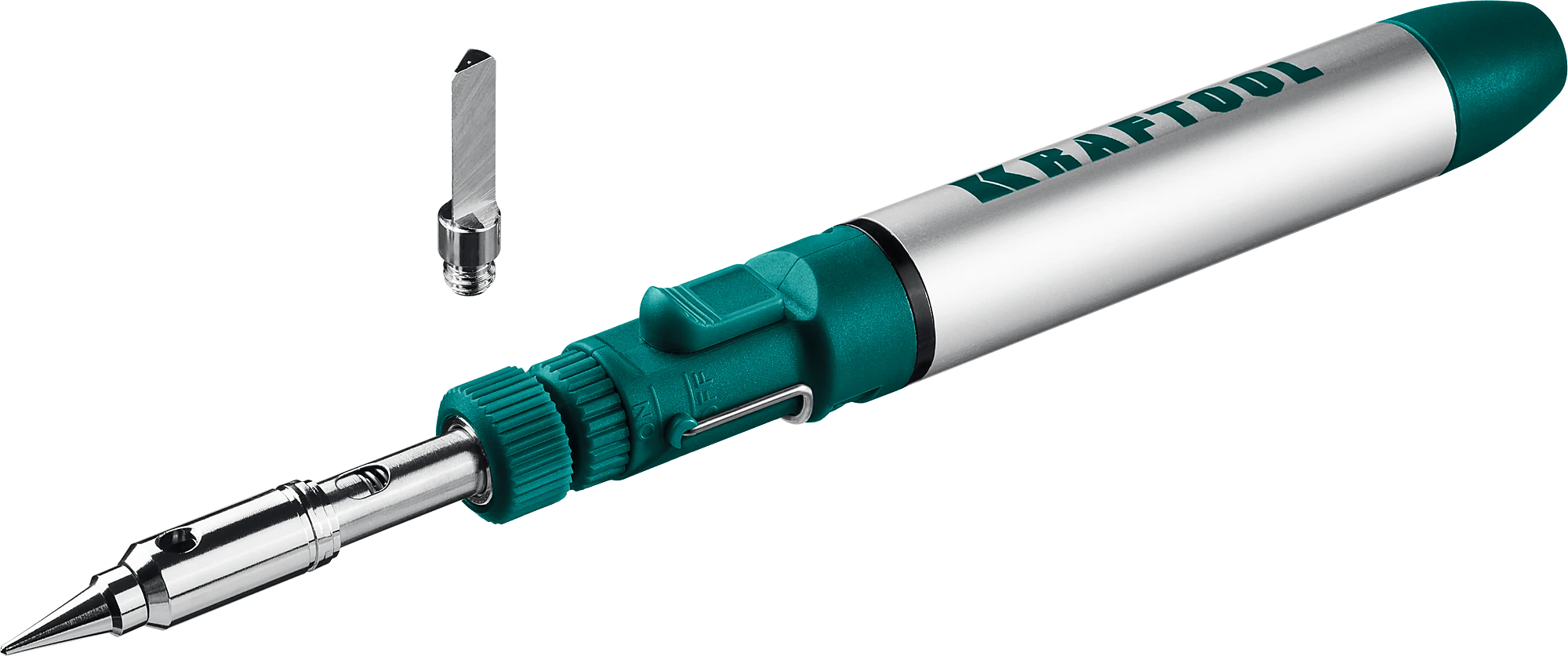 Паяльник газовый KRAFTOOL 70 A, 30 - 70 Вт, 1300°С, горелка, фен, набор 3 в 1 (55504-H3)