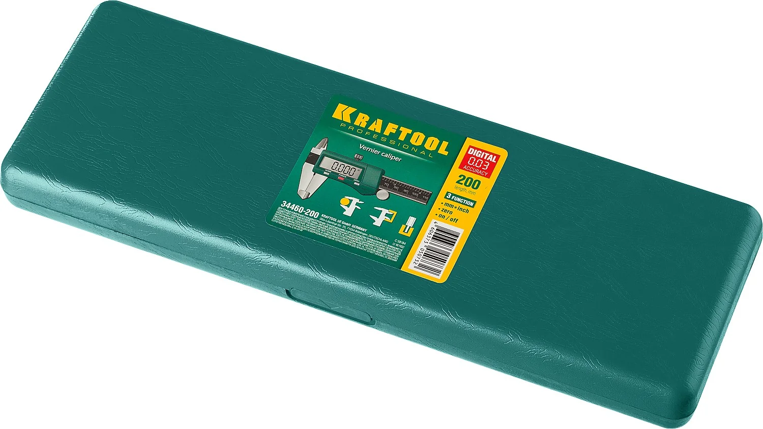 Штангенциркуль электронный металлический KRAFTOOL 200 мм, высокоточный (34460-200)