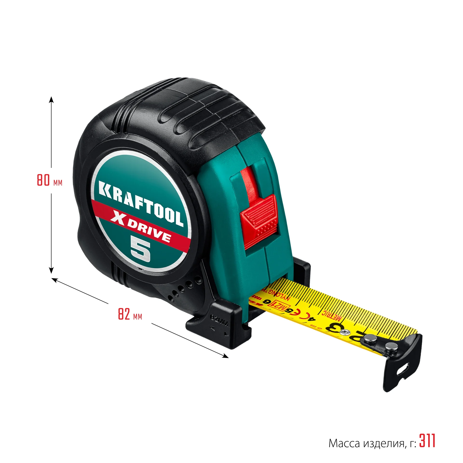 Рулетка KRAFTOOL 5 м х 25 мм (34122-05-25)