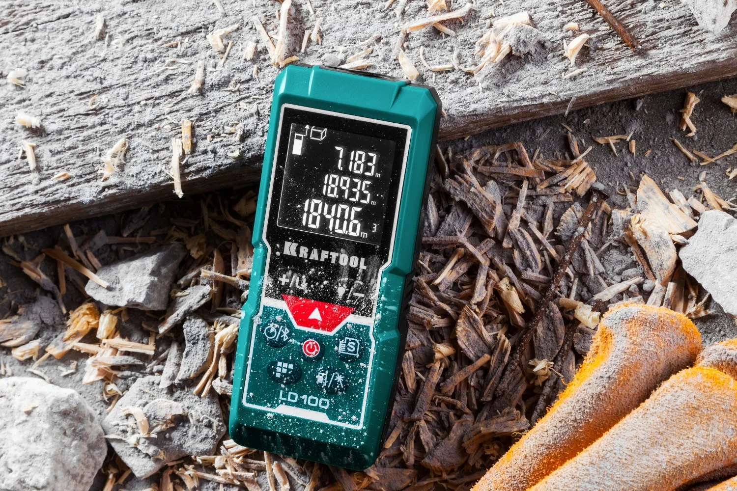 Дальномер лазерный KRAFTOOL 5 см - 100 м (34765)