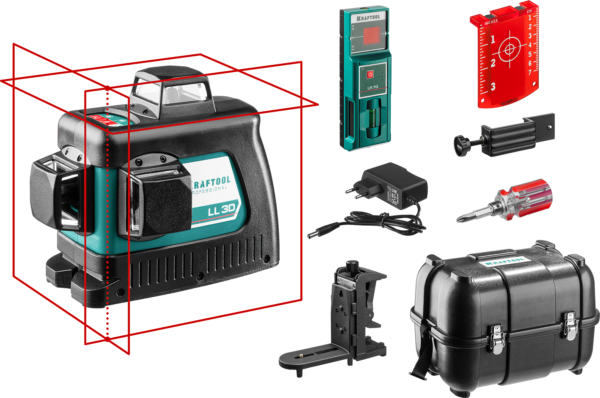 Нивелир лазерный KRAFTOOL 3D (34640-2)
