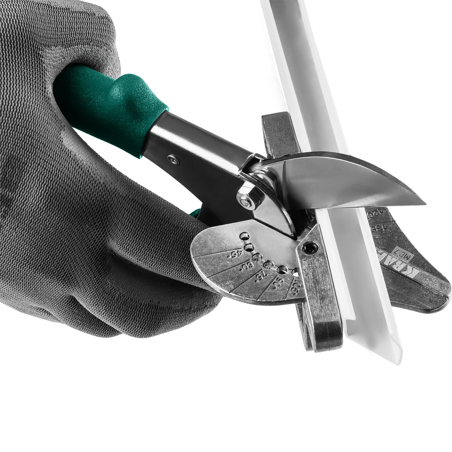 Ножницы угловые KRAFTOOL для пластмассовых и резиновых профилей (23372)