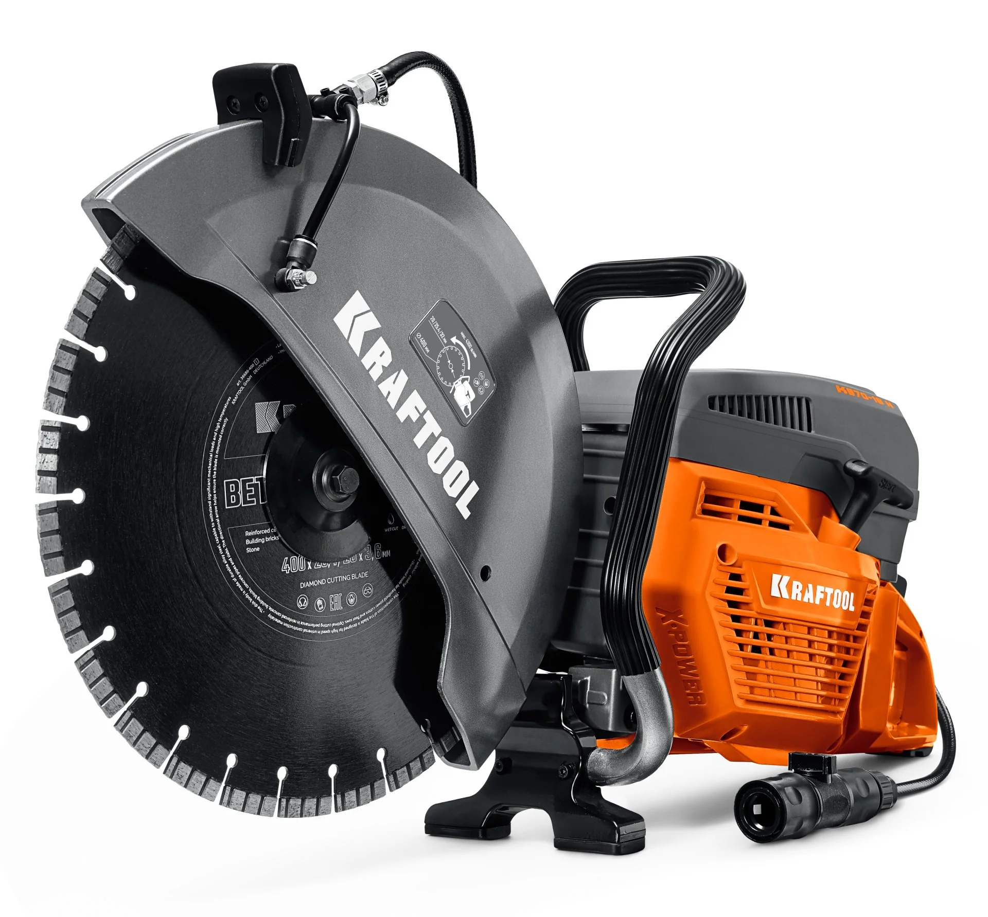 Бензорез по бетону (бетонорез) KRAFTOOL K970-16 H 4800 Вт, 400 мм, диск в комплекте