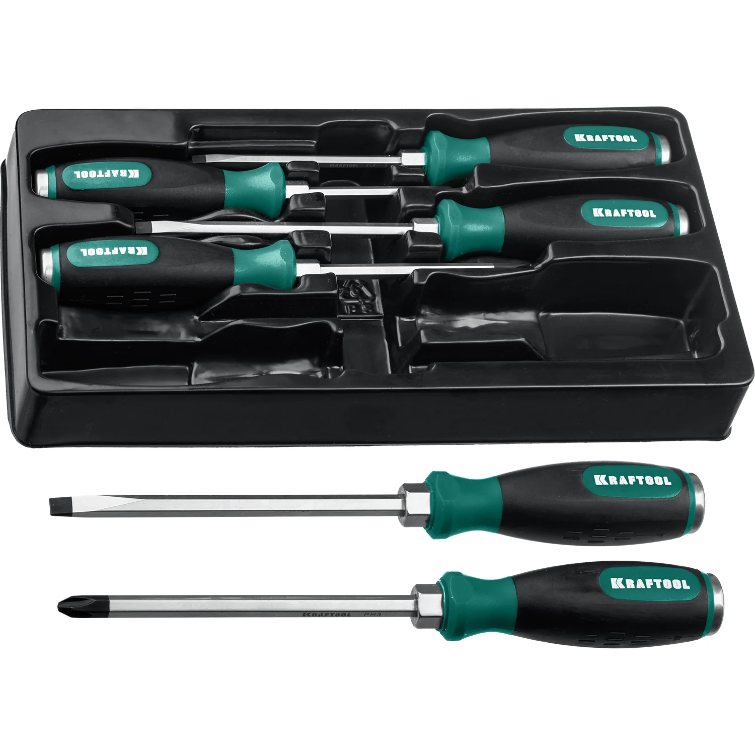 Набор ударных отверток KRAFTOOL Impact, 6 шт (25025)