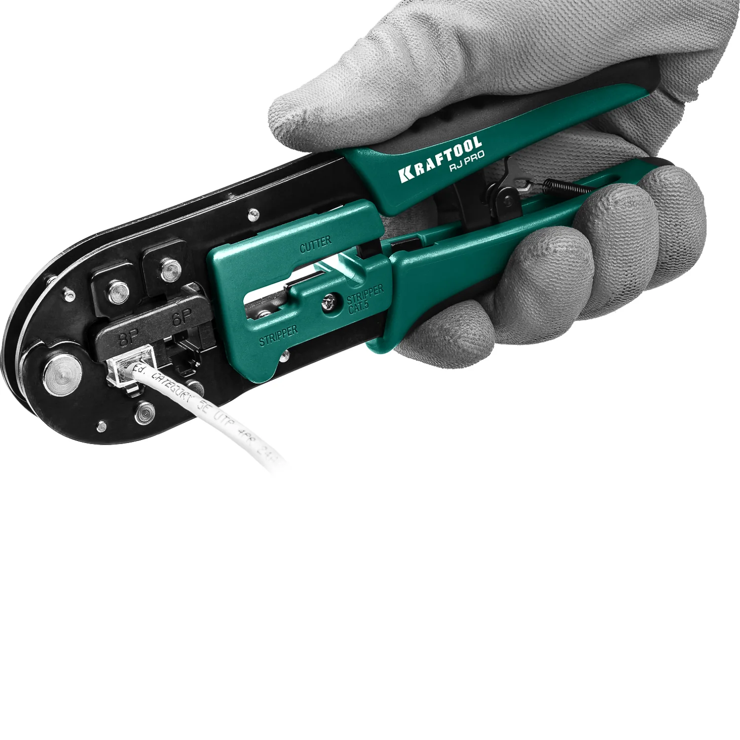 Кримпер универсальный KRAFTOOL (RJ45, RJ11,RJ12) (22698)