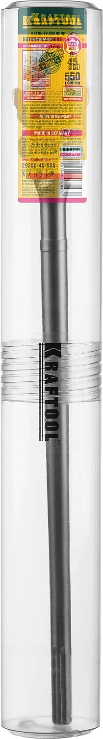 SDS-max проломной бур KRAFTOOL 29355-65-550 d 65 х 450/550 мм