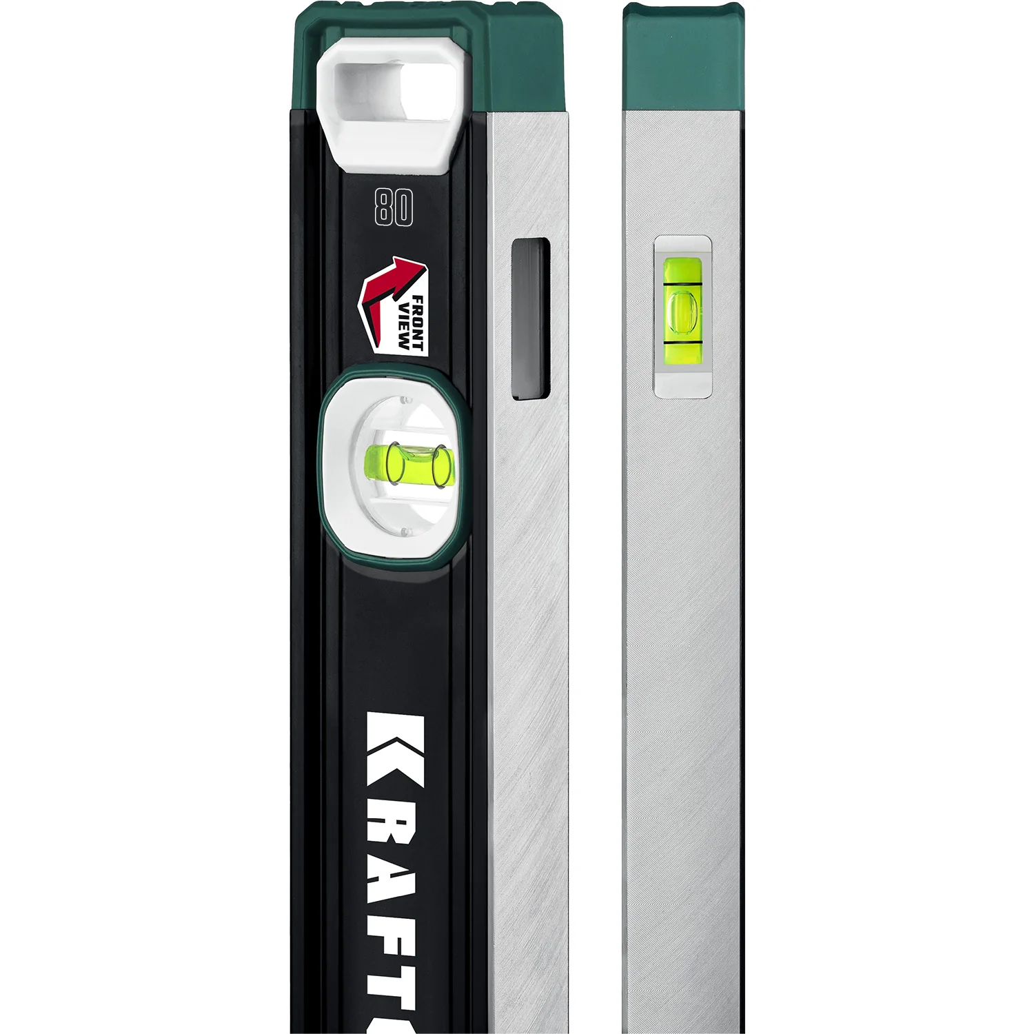 Уровень сверхпрочный KRAFTOOL 800 мм, точность 0.3 мм/м, с инновационным зеркальным глазком (34986-80)