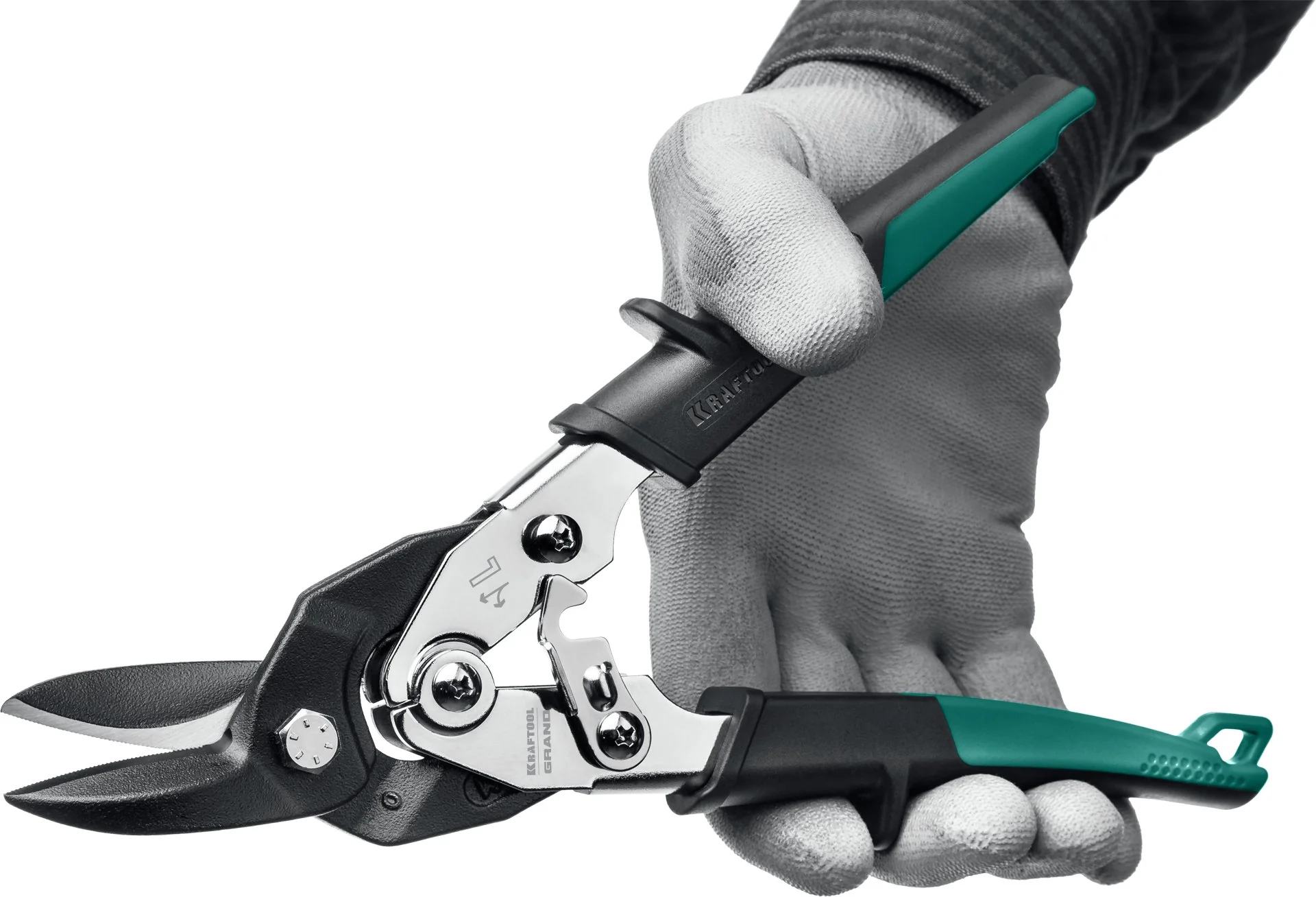 Левые ножницы по металлу KRAFTOOL Grand, 270 мм (2324-L)