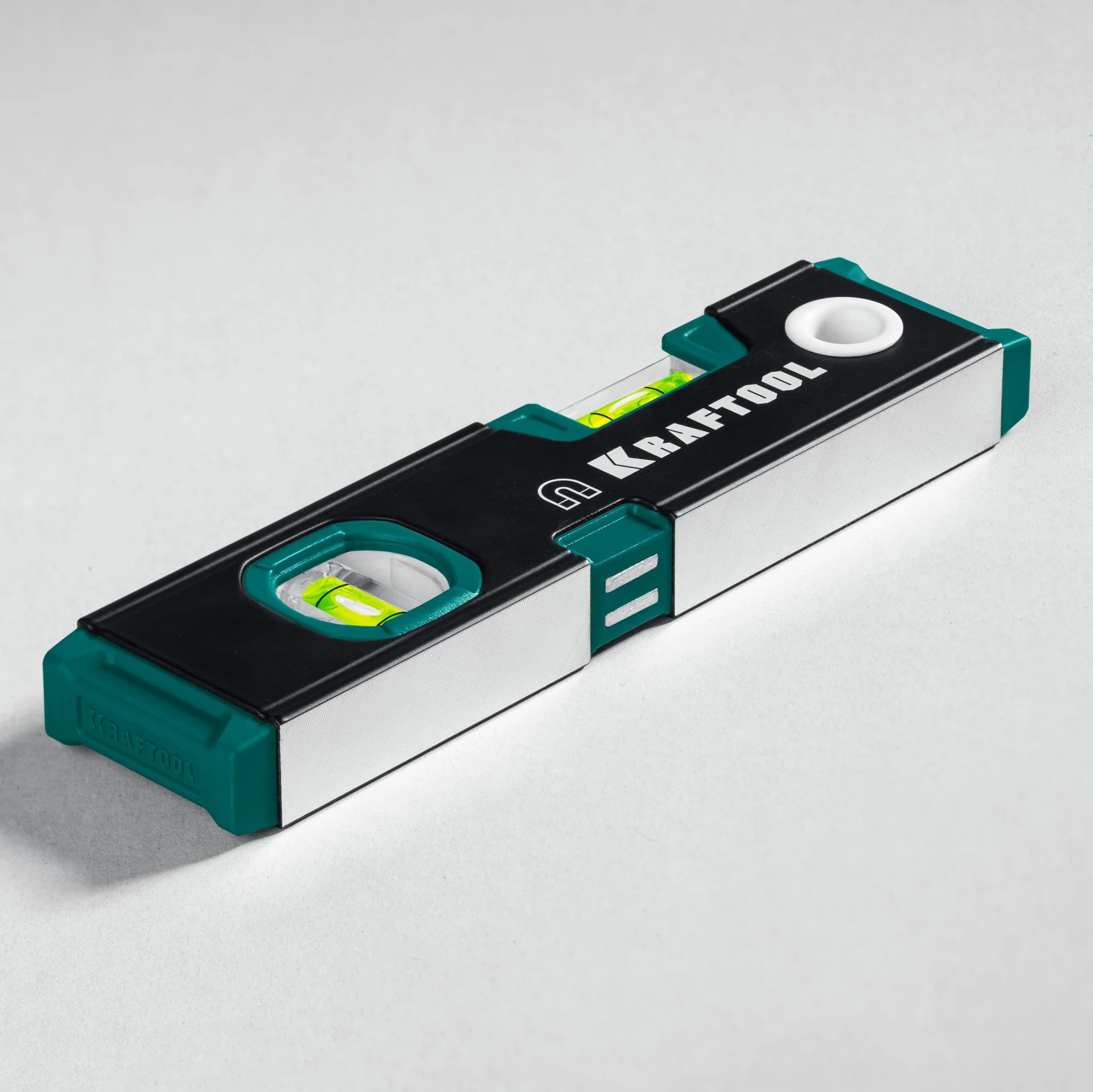 Уровень компактный магнитный KRAFTOOL 200 мм, усиленный профиль, с зеркальным глазком (34782)