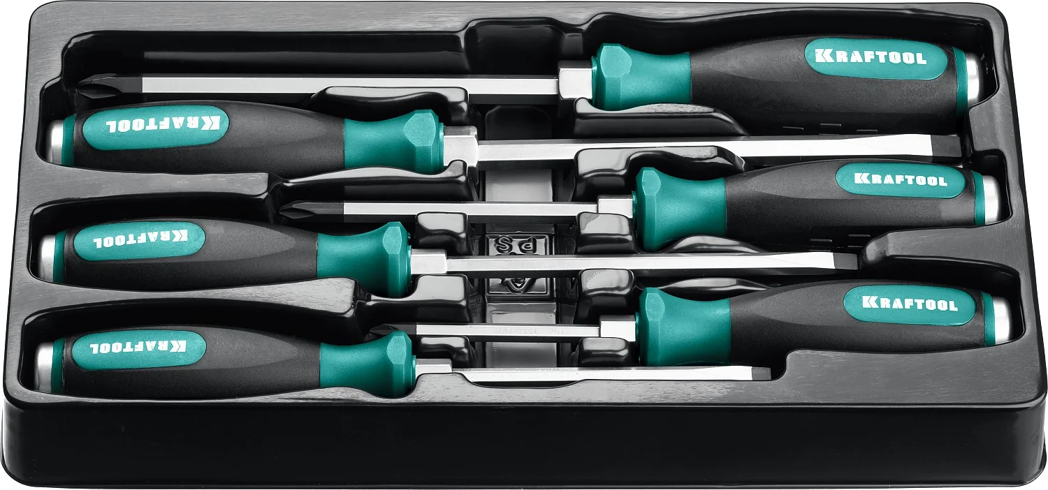Набор ударных отверток KRAFTOOL Impact, 6 шт (25025)