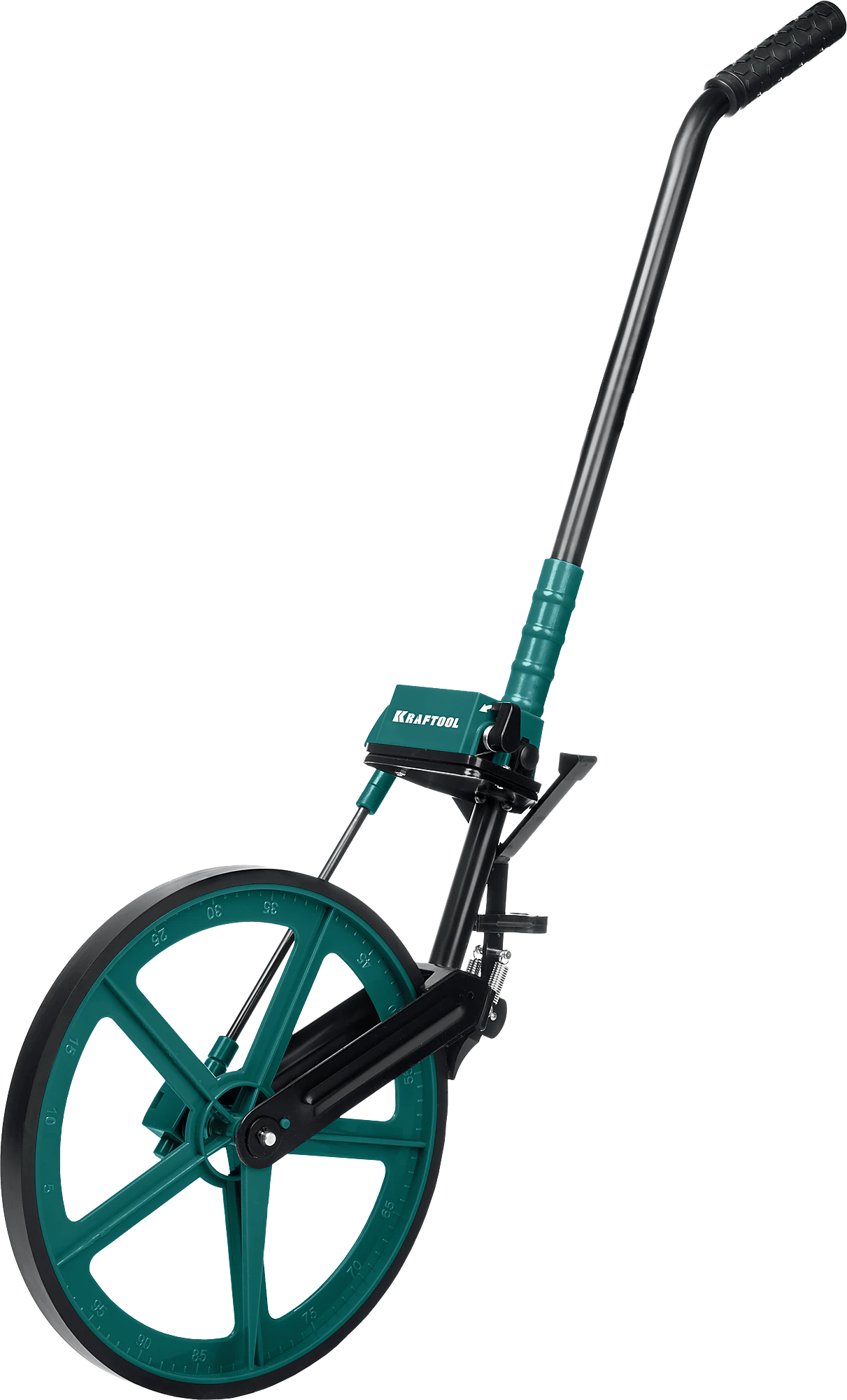 Колесо измерительное KRAFTOOL 0.1 - 99999.9 м, с металлическим шасси и рукояткой (34756)