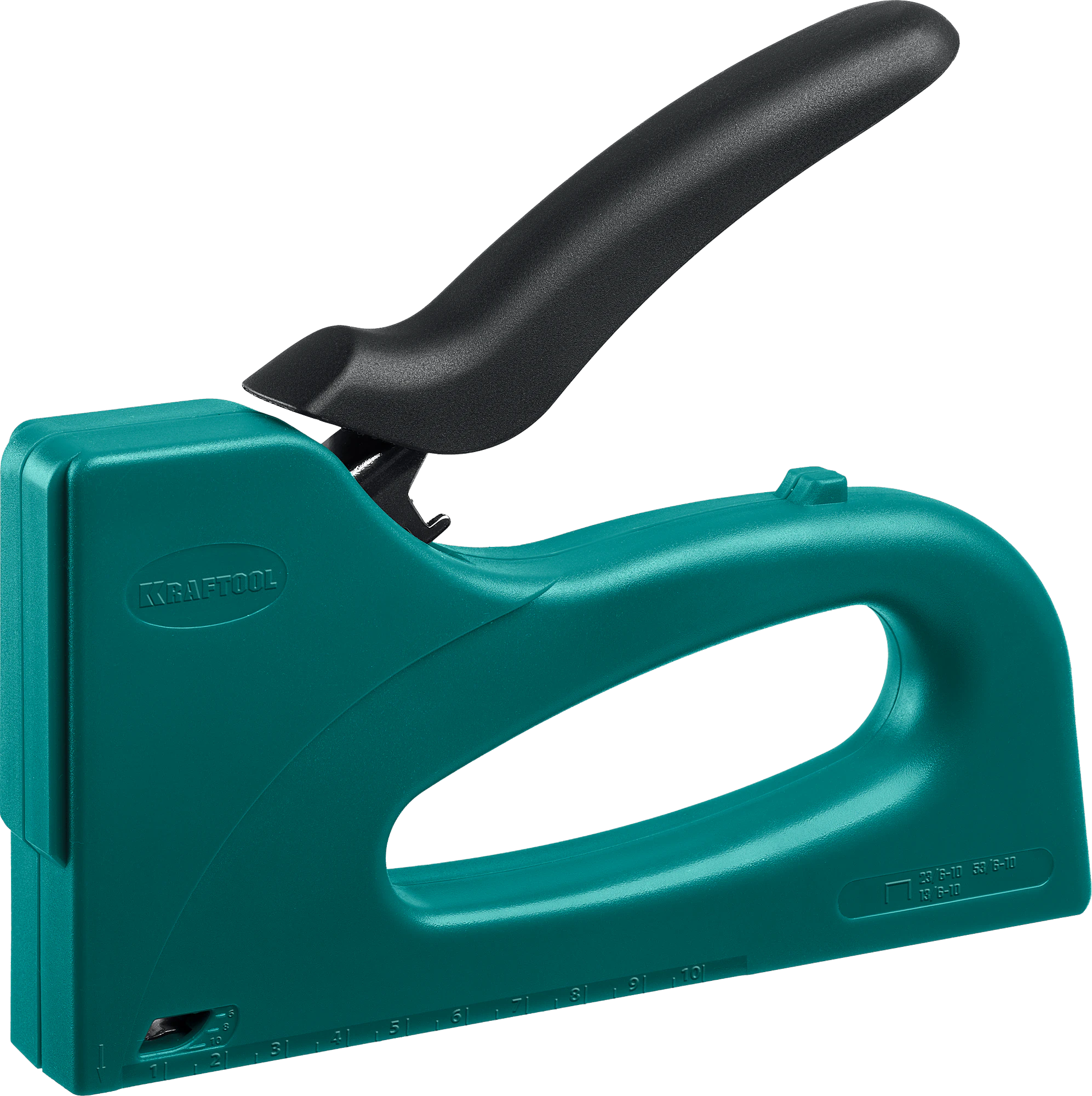 Степлер KRAFTOOL STRIKE 53, 3-в-1: тип 53 (A/10/JT21) 23GA (6 - 10 мм)/13/23, пластиковый мощный (3189)