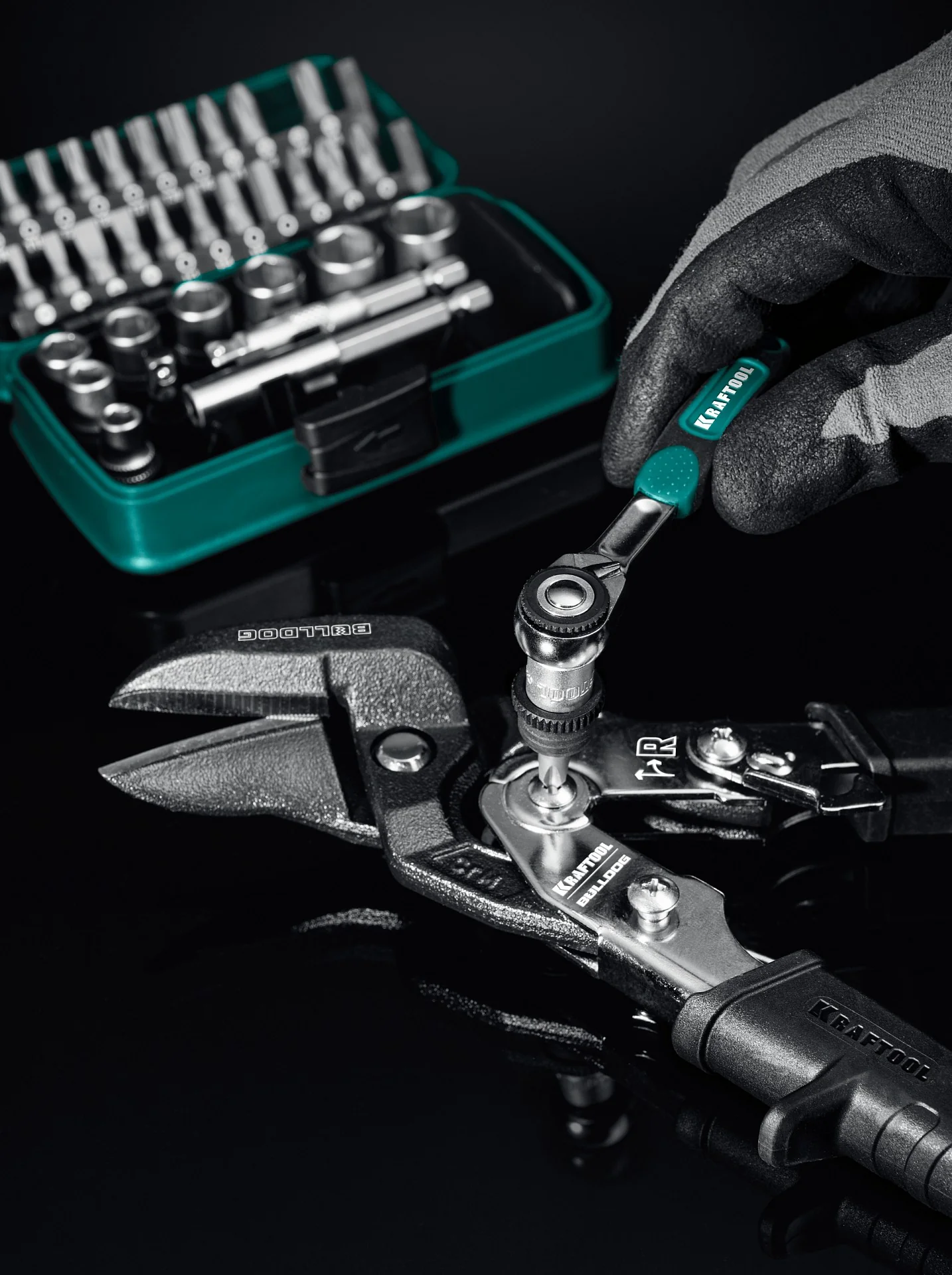 Универсальный набор инструмента KRAFTOOL X-Drive 35, 35 предм., 1/4″ (27974)