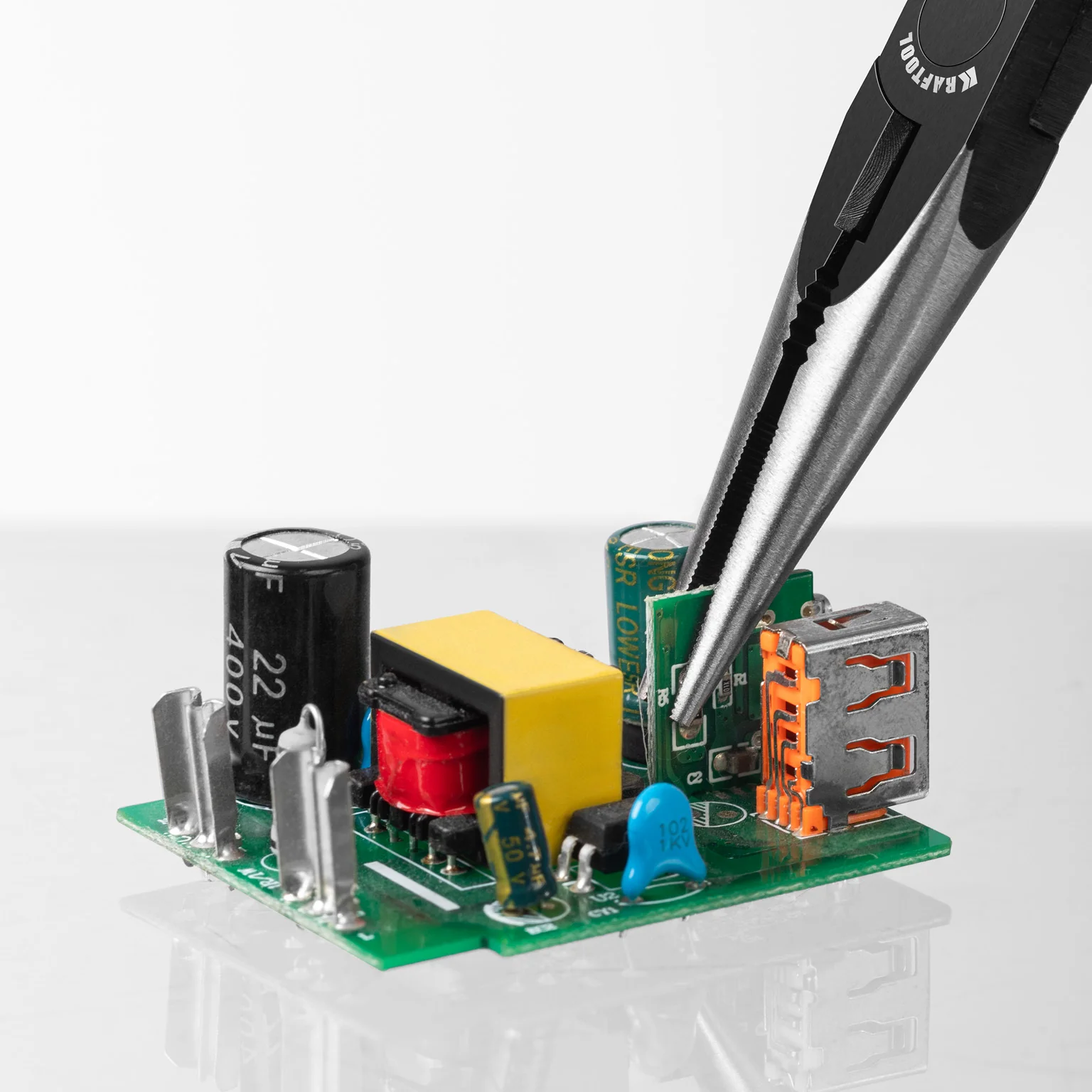 Прецизионные тонкогубцы KRAFTOOL Kraft Mini, 140 мм (220017-3-14)