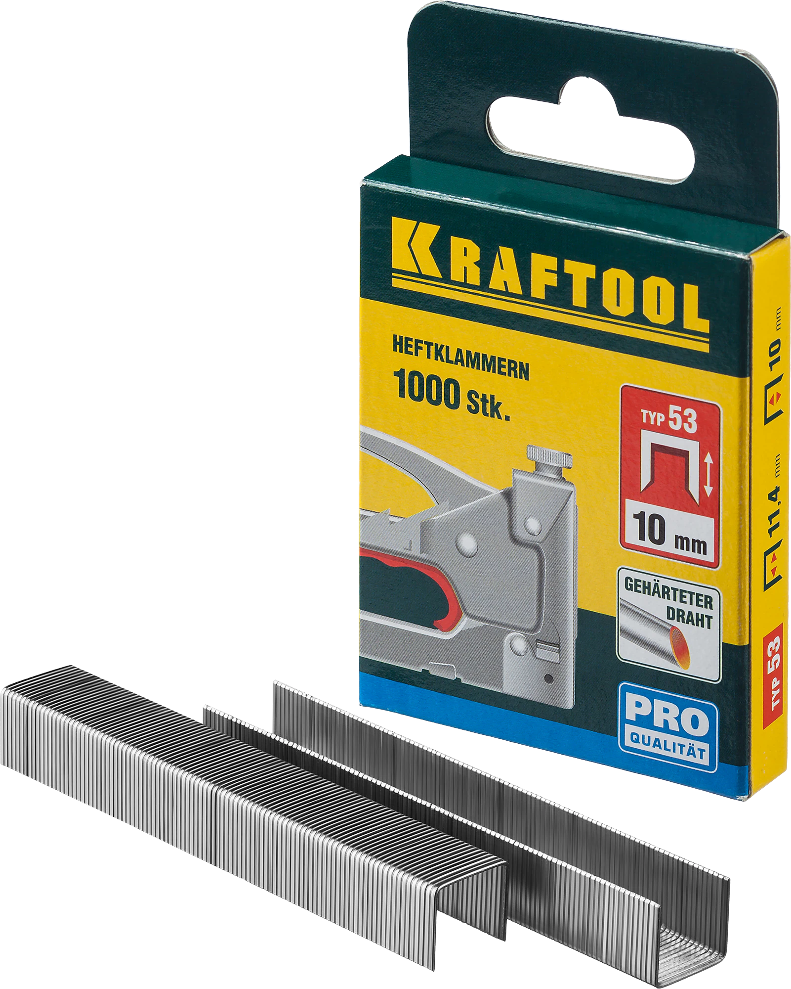 Скобы KRAFTOOL тип 53 (A/10/JT21), 12 мм, калибр 23GA, 1000 шт (31670-12)