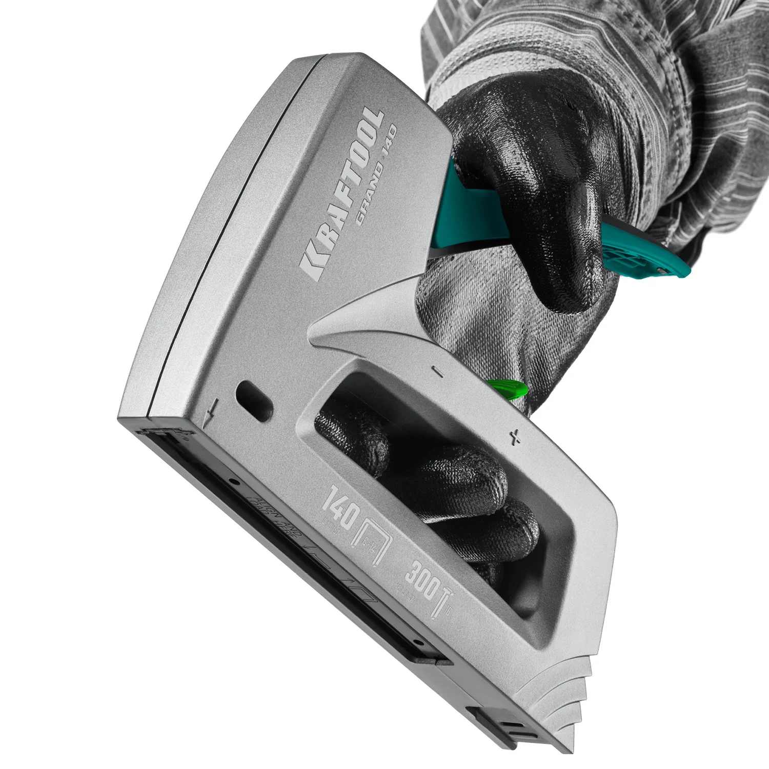 Степлер KRAFTOOL GRAND-140, тип 140 (G/11/57) 20GA (6 - 14 мм)/300 (16), алюминиевый рессорный (3194)