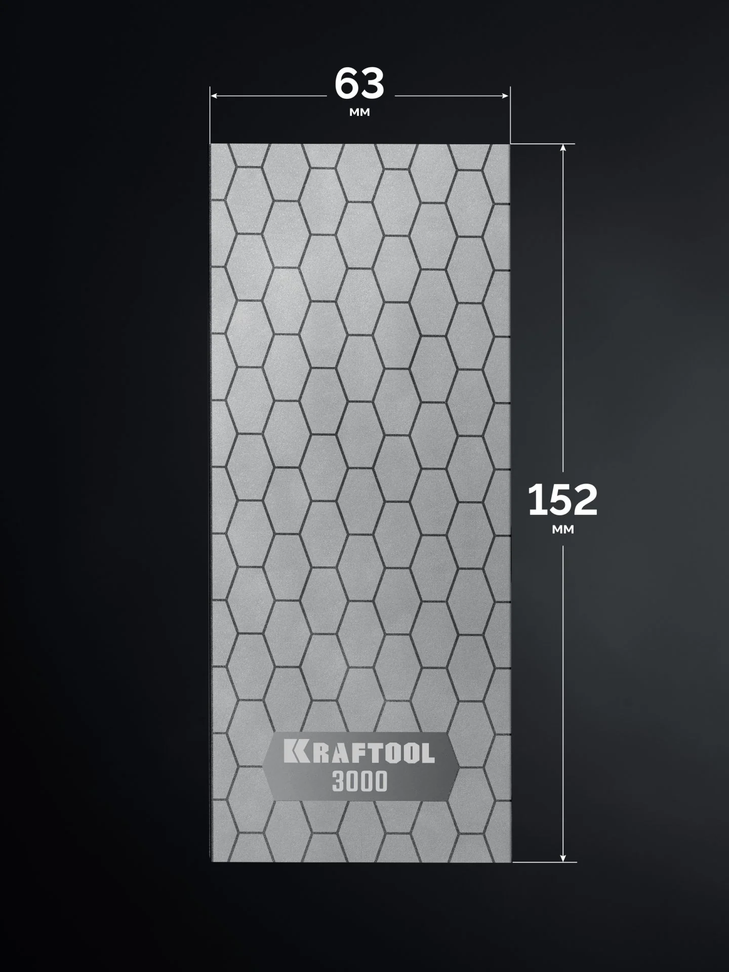 Пластина алмазная заточная KRAFTOOL DIAMOND 63 х 152 мм, Р3000 (35710-3000)