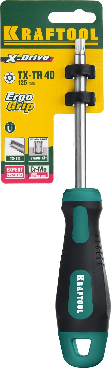 Отвертка KRAFTOOL Х-Drive, TX HOLE40 x 125 (250077-40-125)