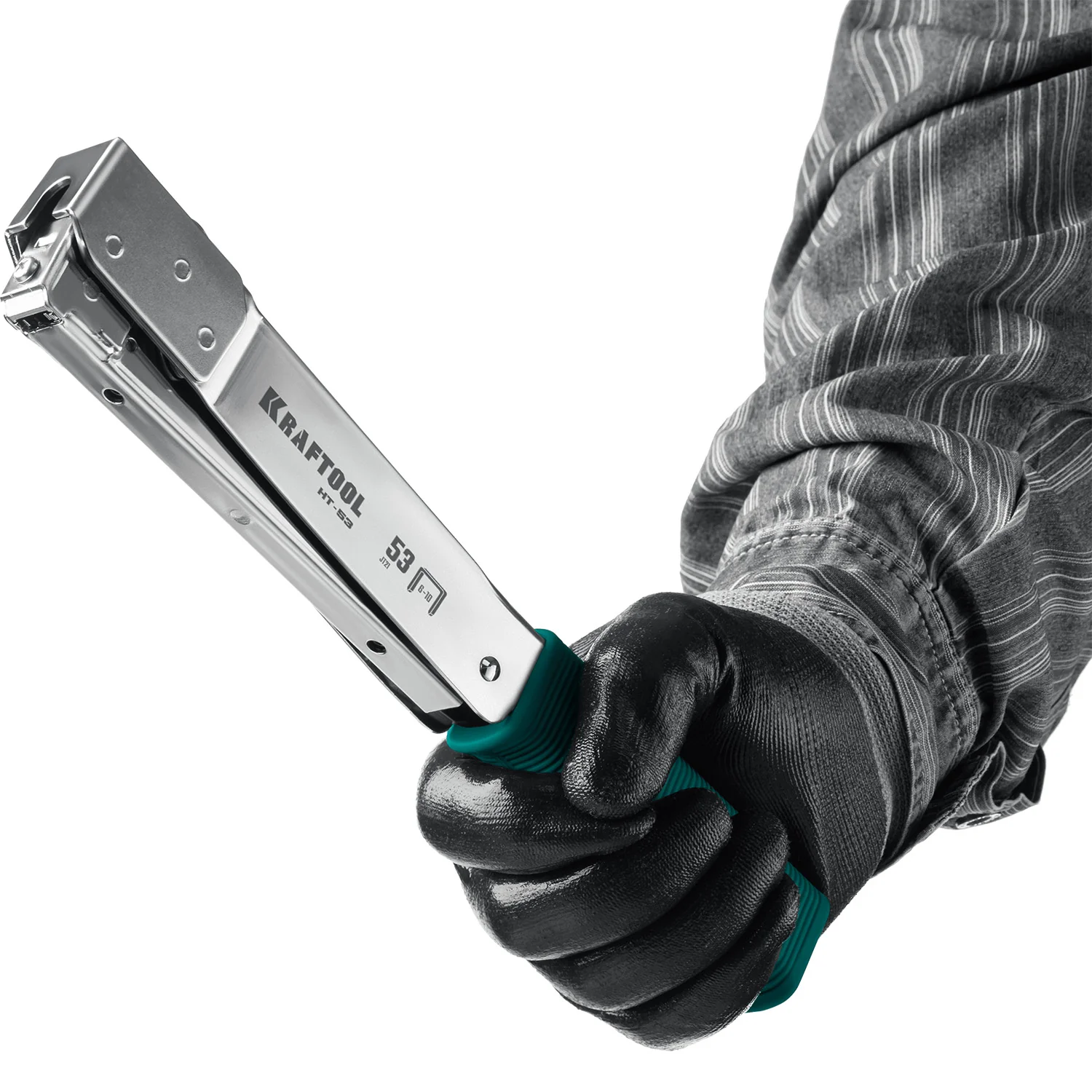 Скобозабиватель KRAFTOOL HAMMER TACKER, тип 53 (A/10/JT21) 23GA (6 - 10 мм), высокоскоростной стальной (3153)