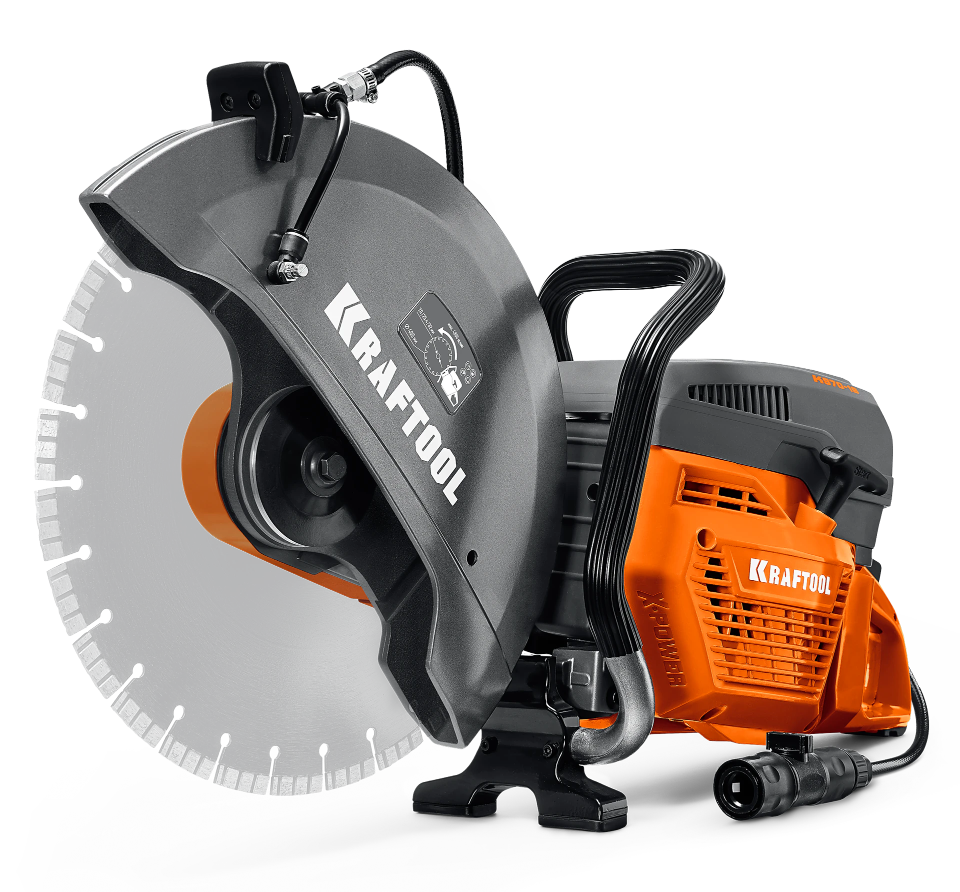 Бензорез по бетону (бетонорез) KRAFTOOL K970-16 4800 Вт, 400 мм, без диска