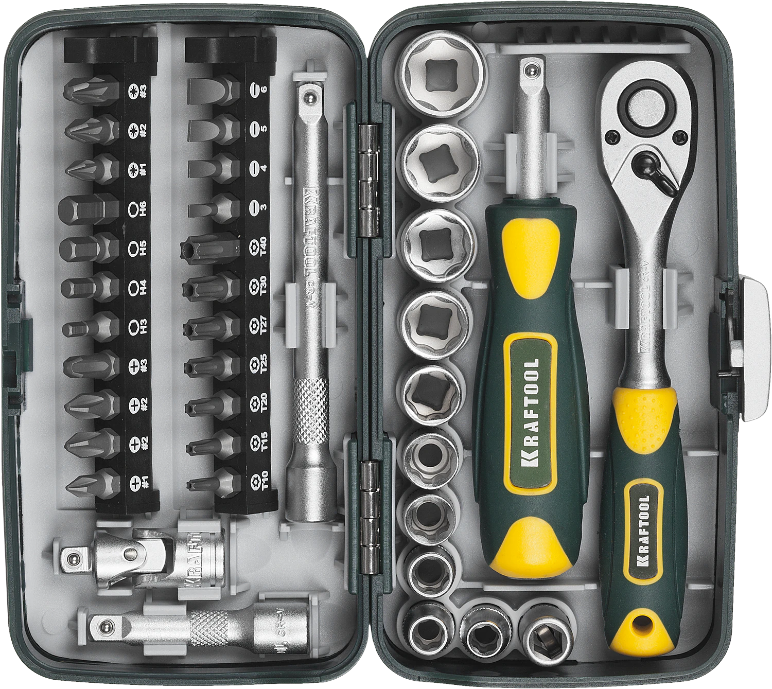 Набор инструмента универсальный KRAFTOOL 38 предм. (27970-H38)