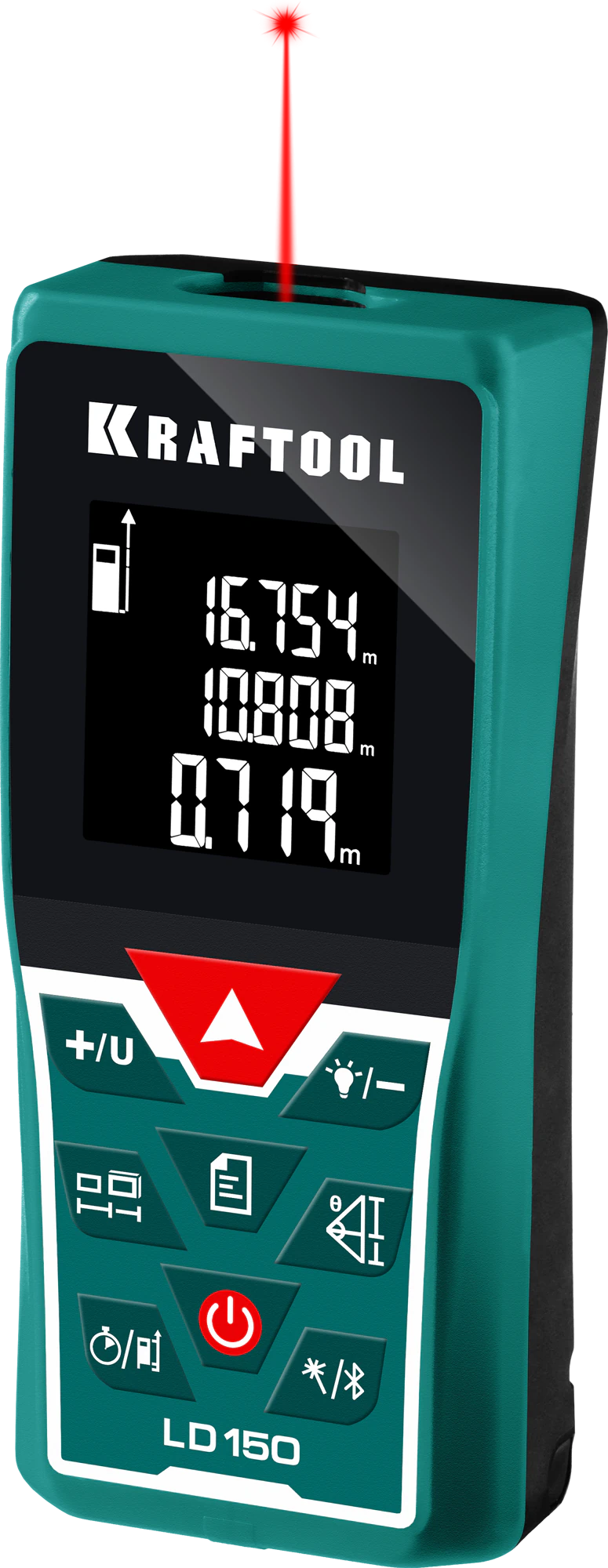 Дальномер лазерный KRAFTOOL 5 см - 150 м (34767)