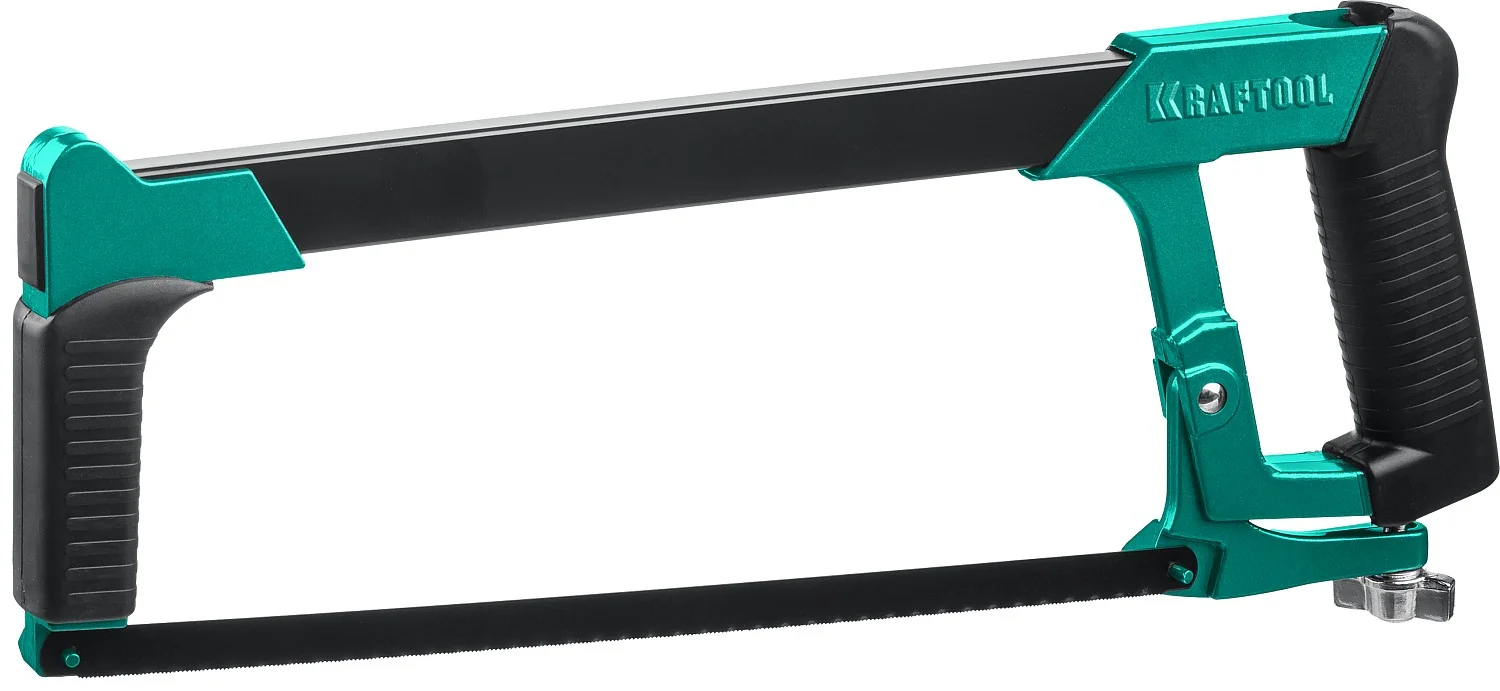 Ножовка по металлу KRAFTOOL 300 мм, обрезиненная ручка, полотно Bi-Metal (15801)