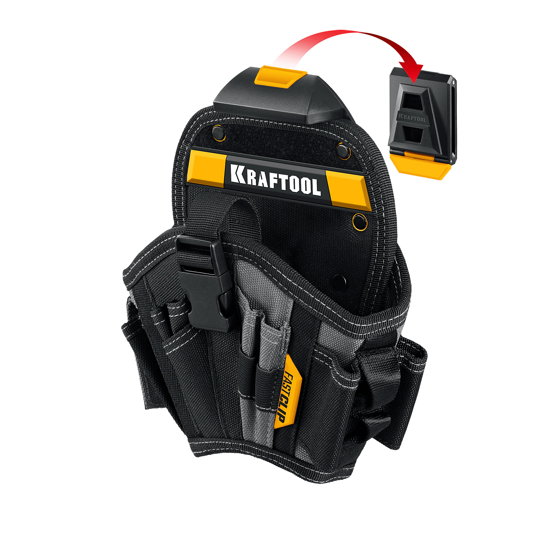 Кобура KRAFTOOL KH-17, для шуруповерта с быстросъёмным креплением FastClip, большая (38768) Кобура KRAFTOOL KH-17, для шуруповерта с быстросъёмным креплением FastClip, большая (38768)