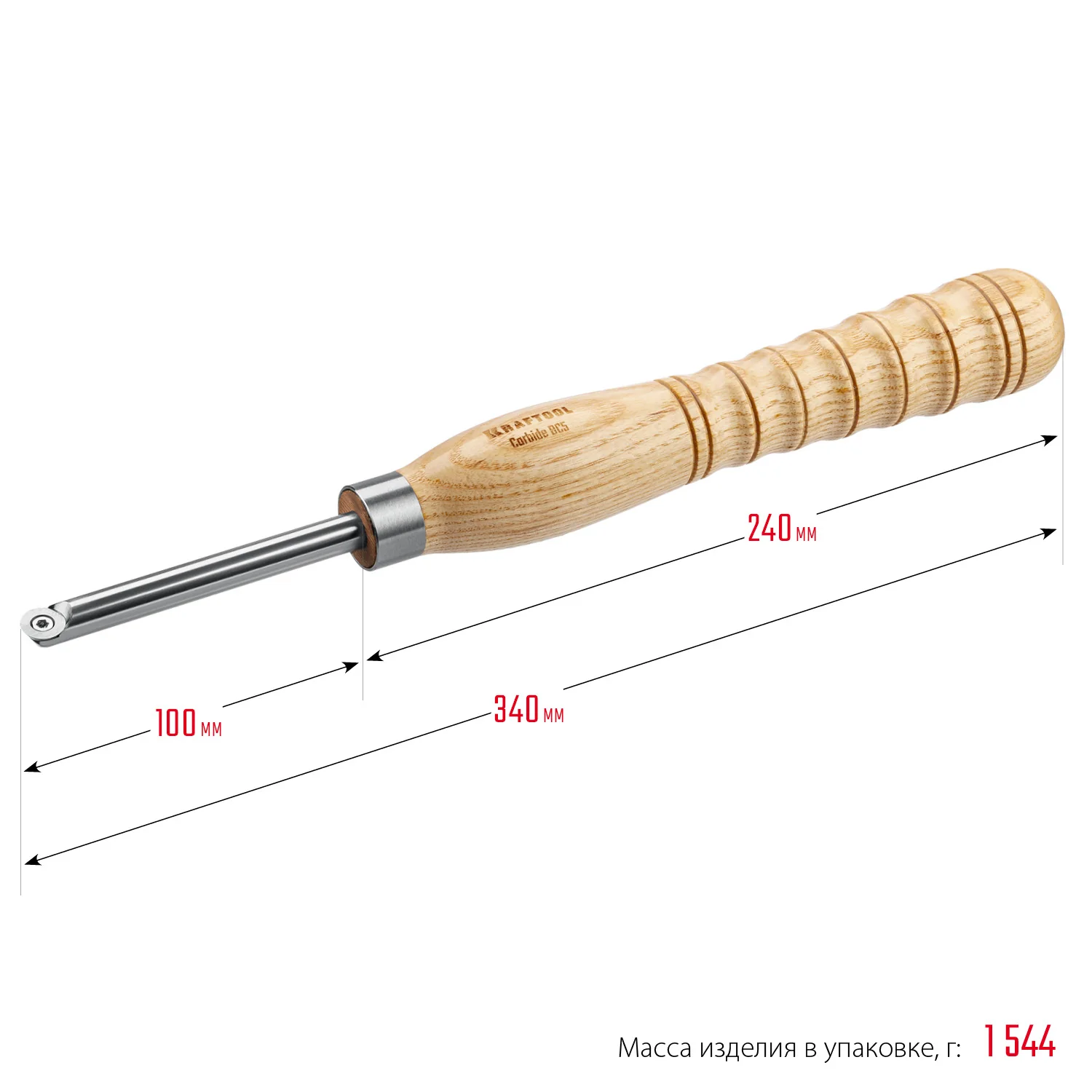 Набор ручных резцов по дереву KRAFTOOL Precision-3, 3 предм. (18369)