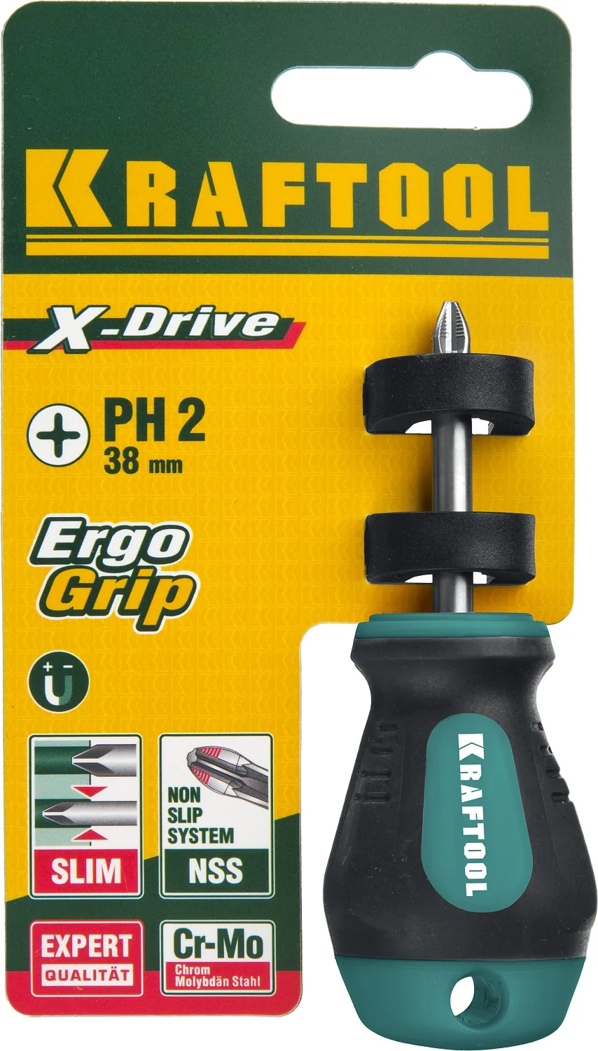 Отвертка KRAFTOOL Х-Drive, PH2 x 38 (250072-2-038)