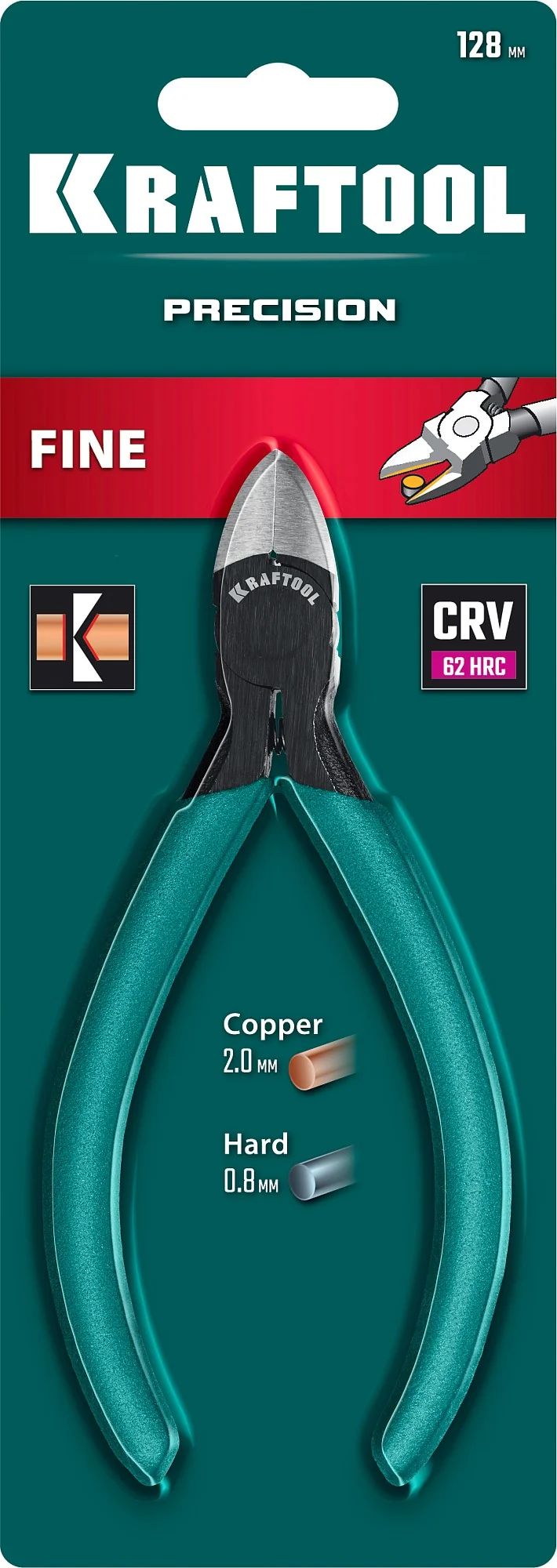 Прецизионные бокорезы KRAFTOOL PRECISION, чистый рез 128 мм (220017-6-12)